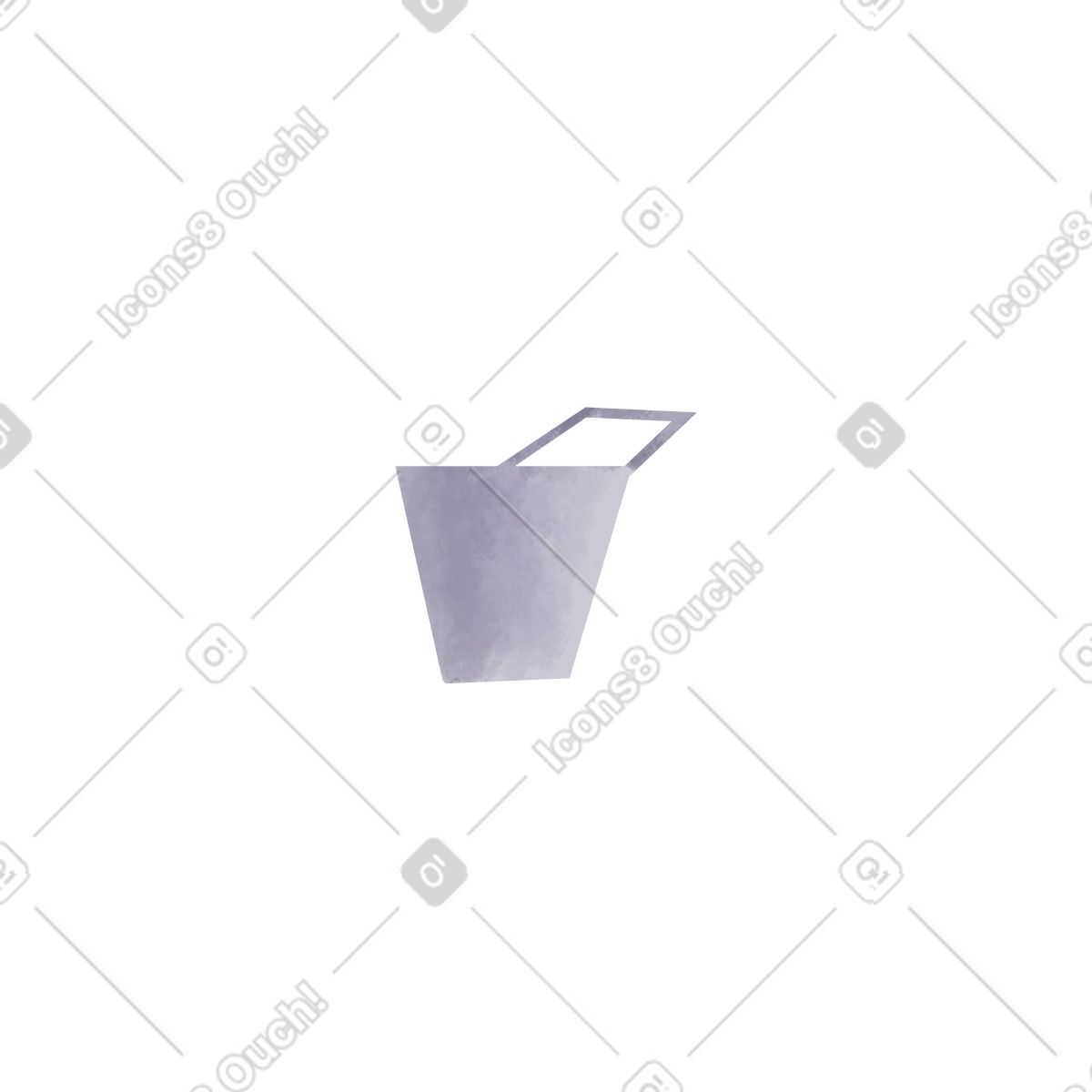 Bucket illustration in Family style download in PNG, SVG
