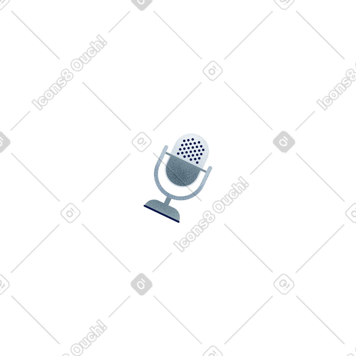 Ilustração de Microphone em no estilo Willowy para baixar em PNG, SVG