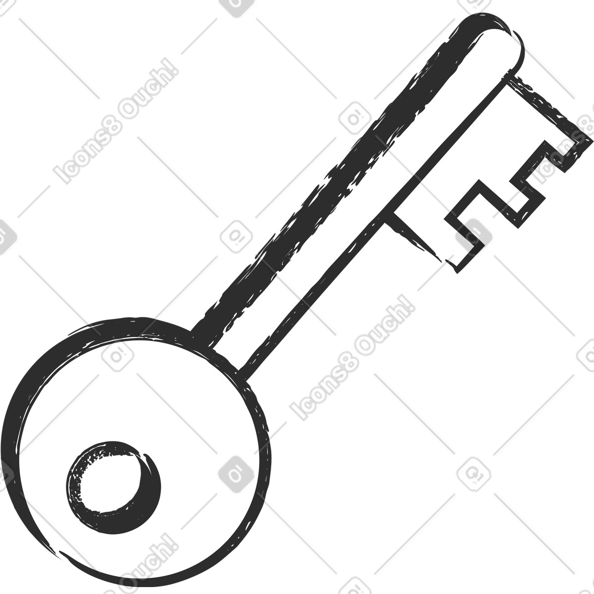 Graphite 스타일의 키 일러스트레이션 PNG, SVG 다운로드