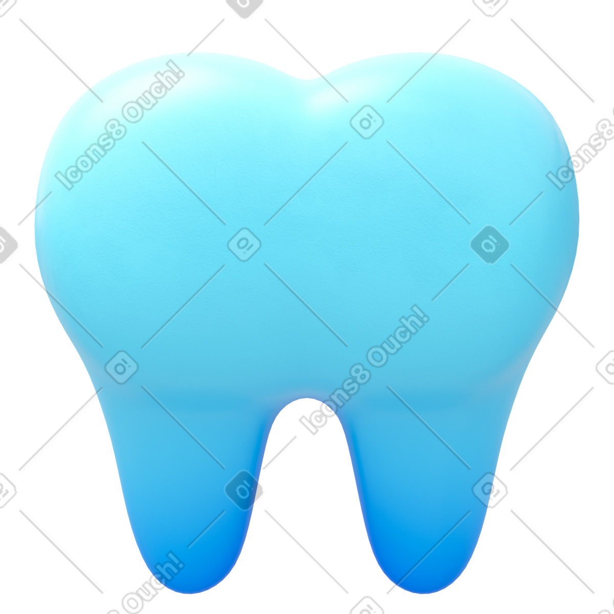 Ilustração de Tooth em no estilo 3D Fluency para baixar em PNG, SVG