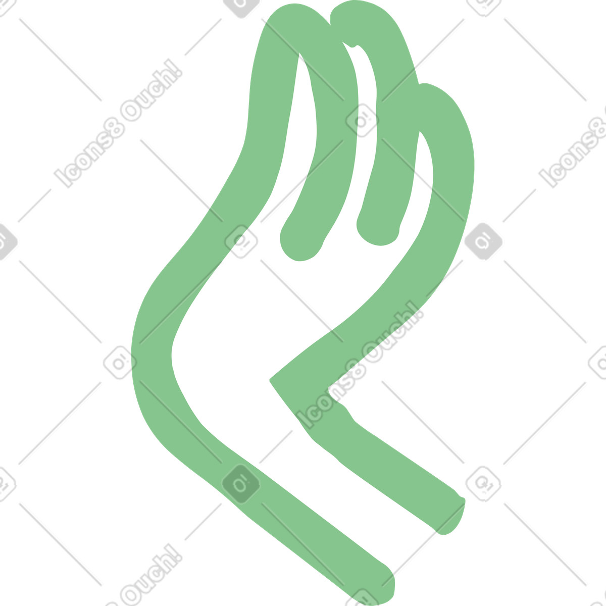 Иллюстрация Рука в стиле Stripy — скачать в форматах PNG, SVG