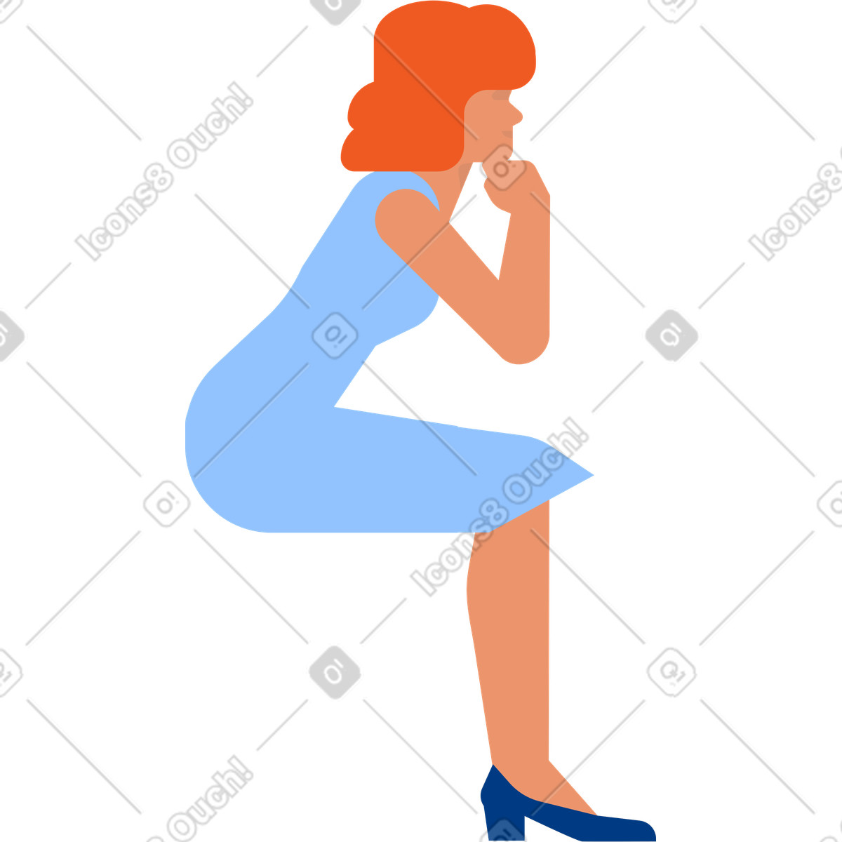Donna di qween gambit illustrazione in stile Urban scarica in PNG, SVG