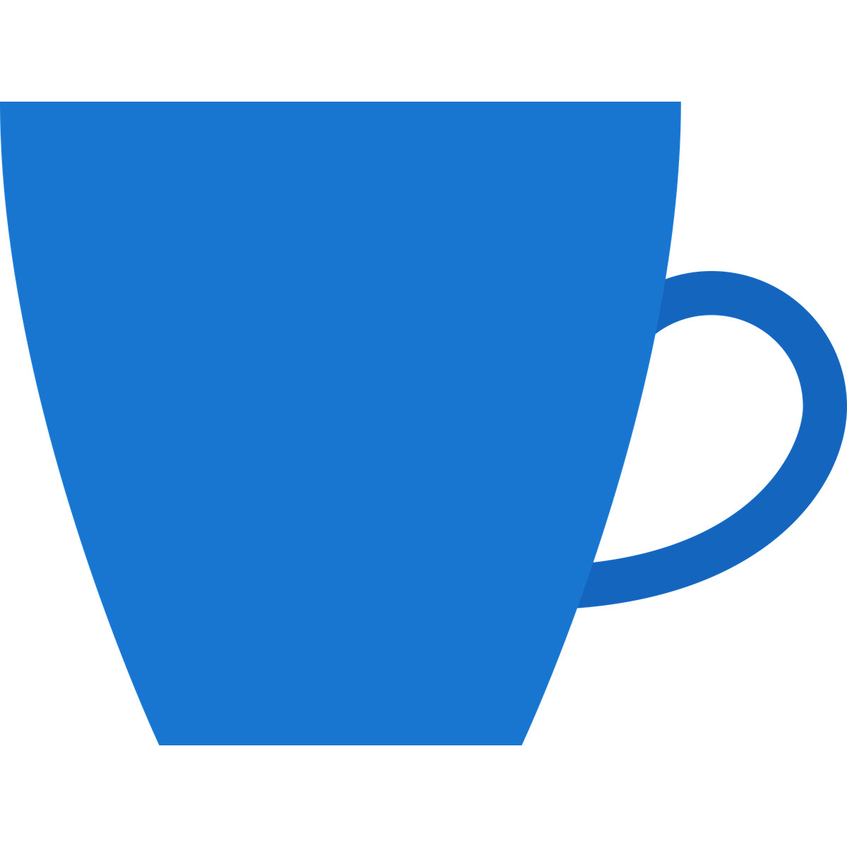 Ilustración Cup blue en estilo Fogg a descargar en PNG y SVG