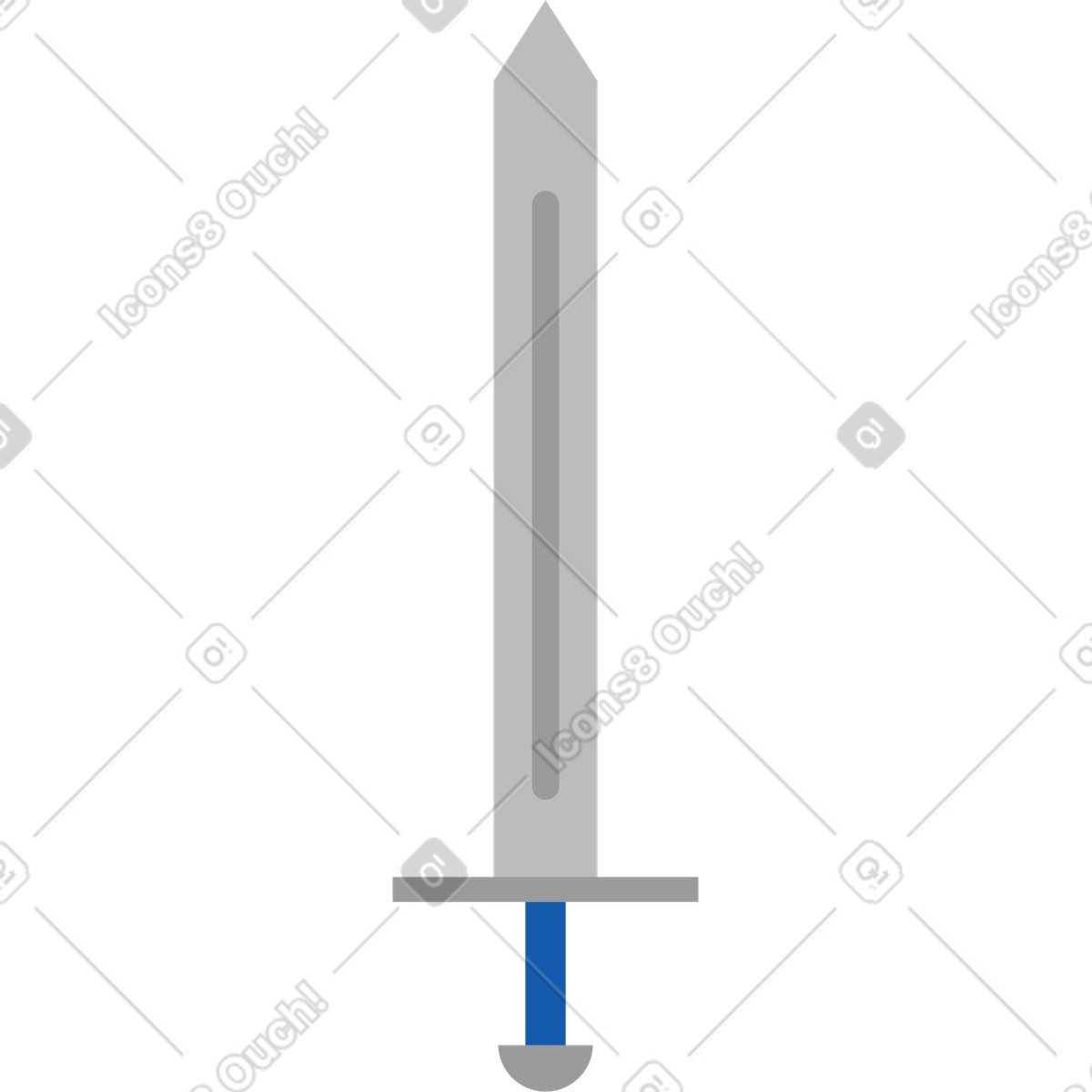 Illustration Épée dans le style Pale à télécharger aux formats PNG, SVG