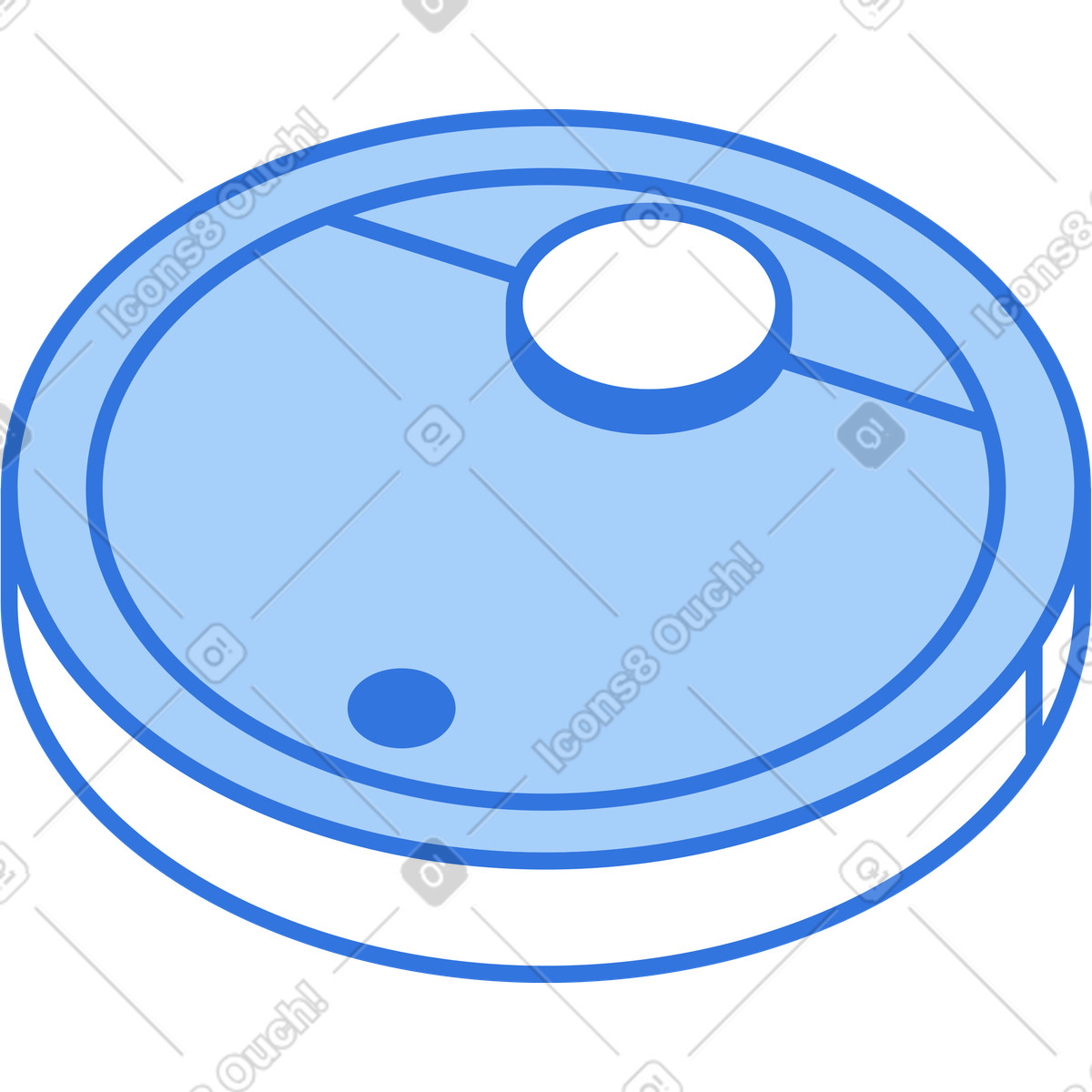 Ilustração de Aspirador pó robô em no estilo Sky para baixar em PNG, SVG