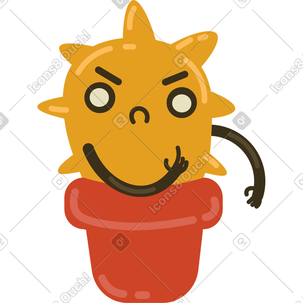 下载 Arabica 风格的 Cactus 插画，支持 PNG、SVG 格式