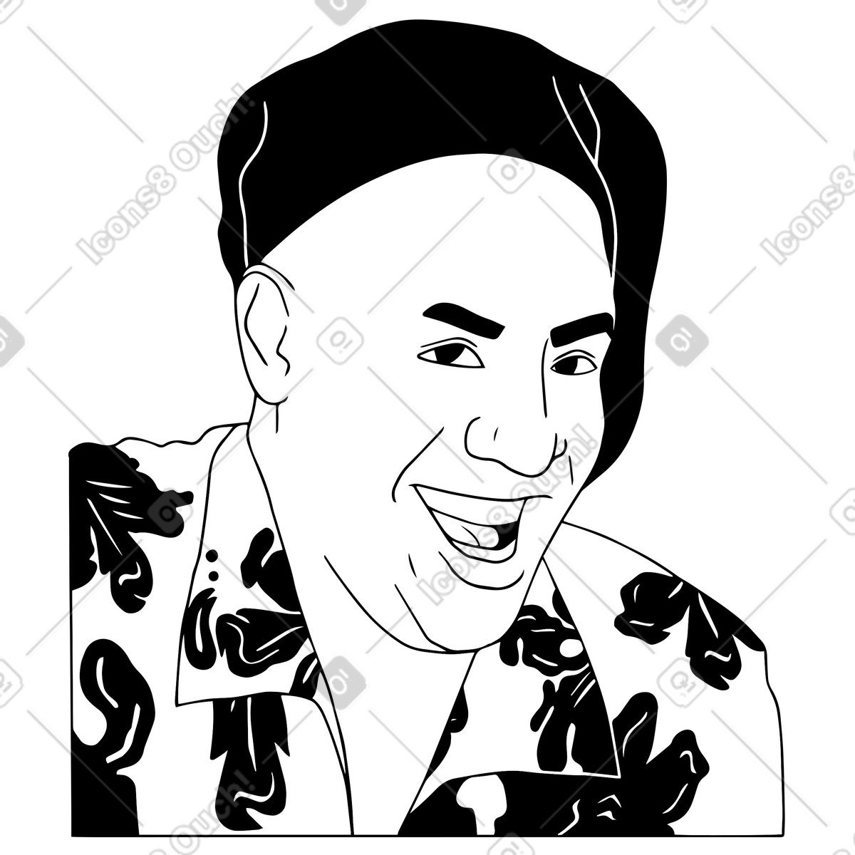 Hehe meme-Illustration im Dudes-Stil als Download in PNG, SVG