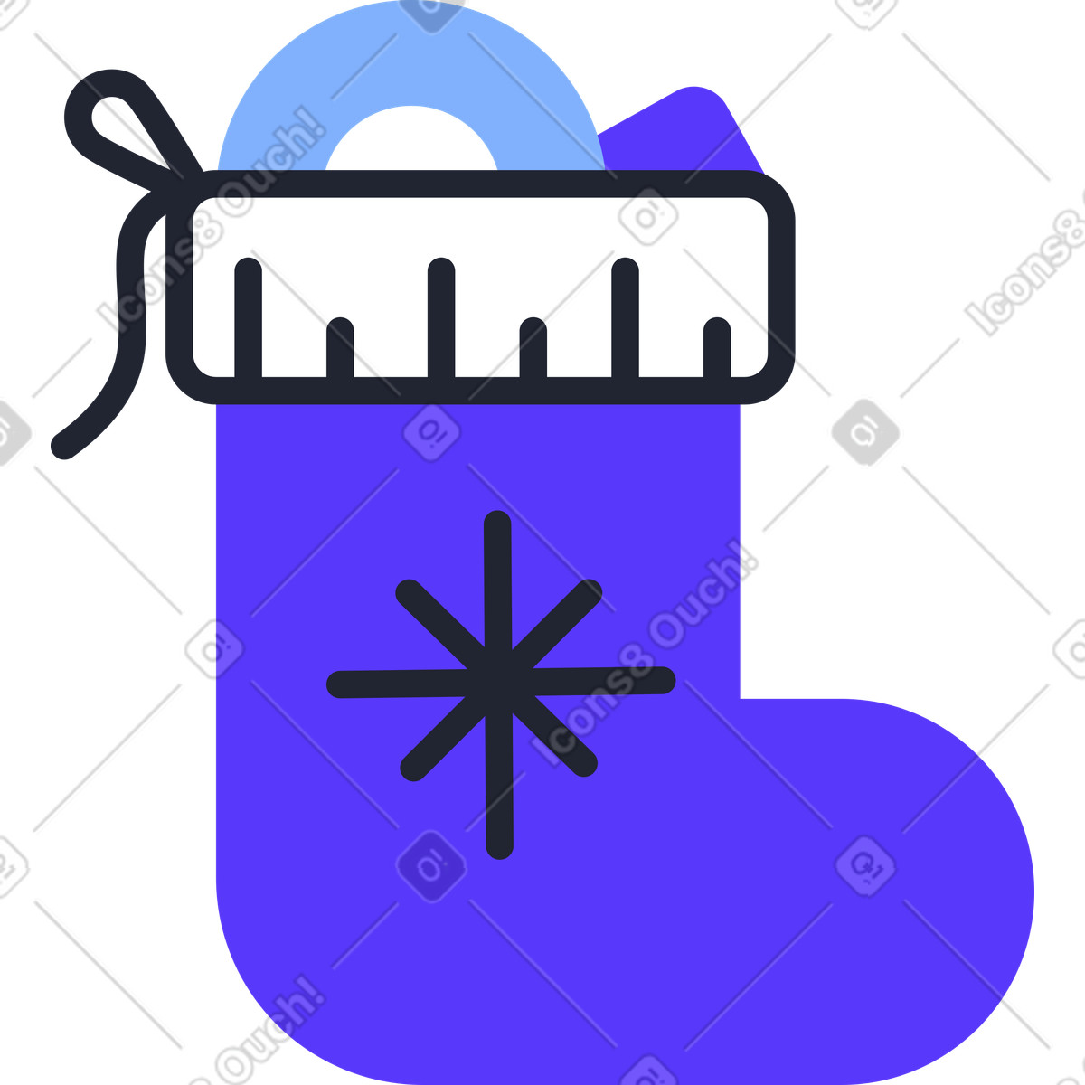 Ilustración Media con regalos en estilo Pablita a descargar en PNG y SVG