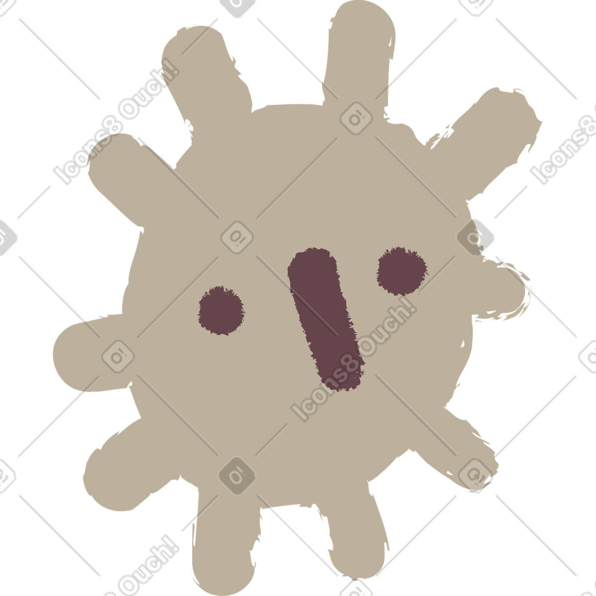 下载 Ginger Cat 风格的 太阳 插画，支持 PNG、SVG 格式