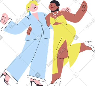 Two friends hugging and smiling PNG, SVG