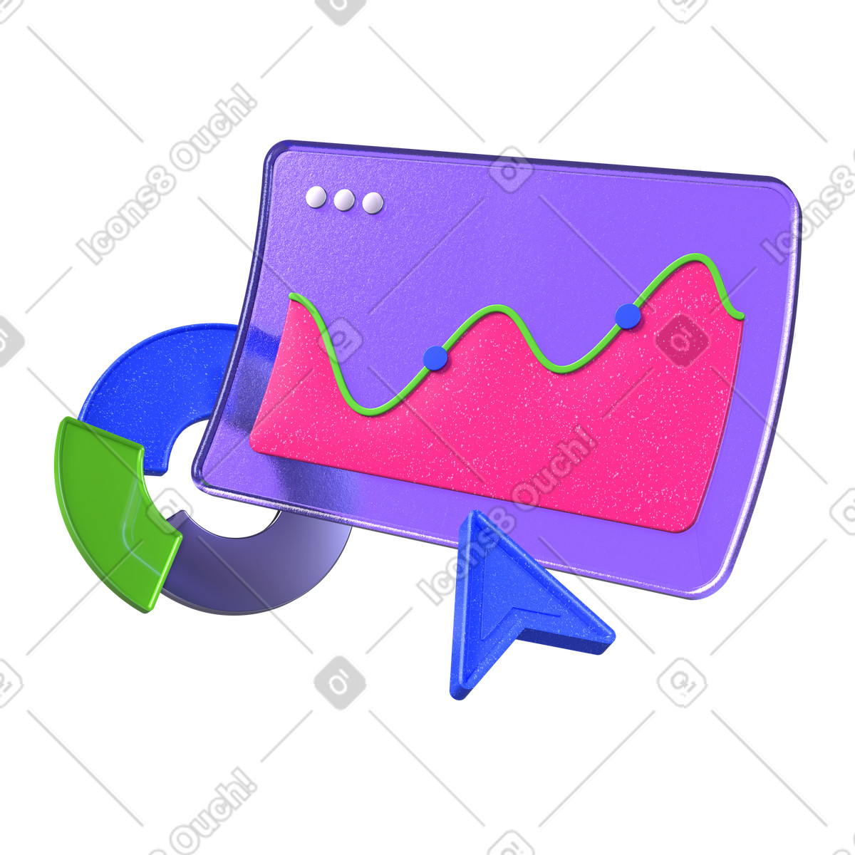 Statistics analysis and performance tracking illustration in PNG, SVG