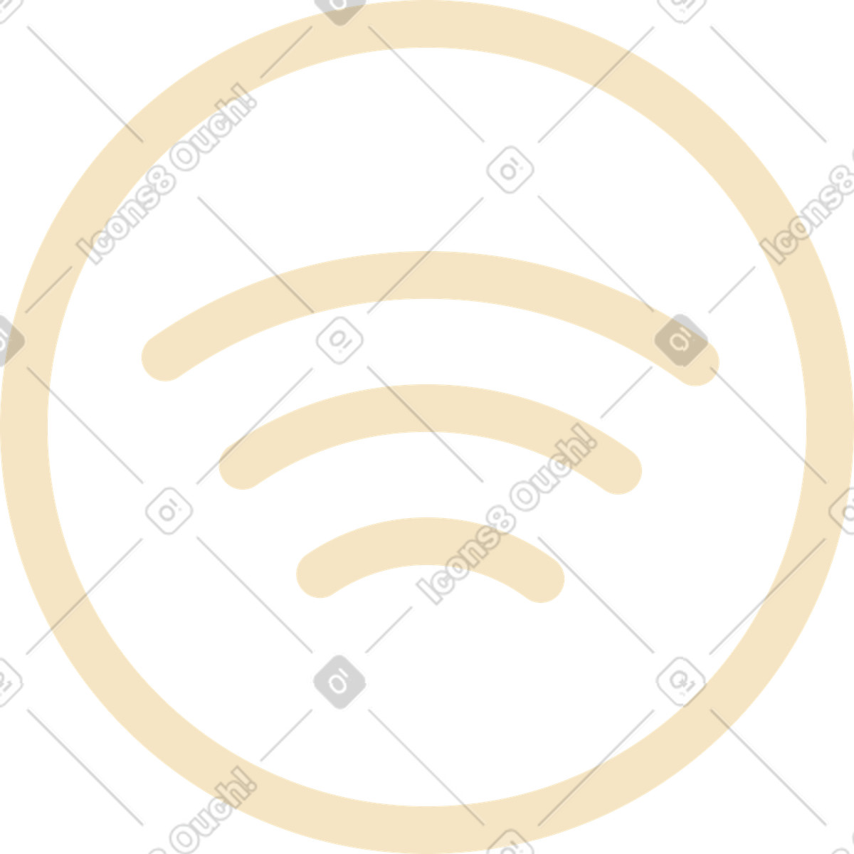 Icona wifi illustrazione in stile Simplistic scarica in PNG, SVG