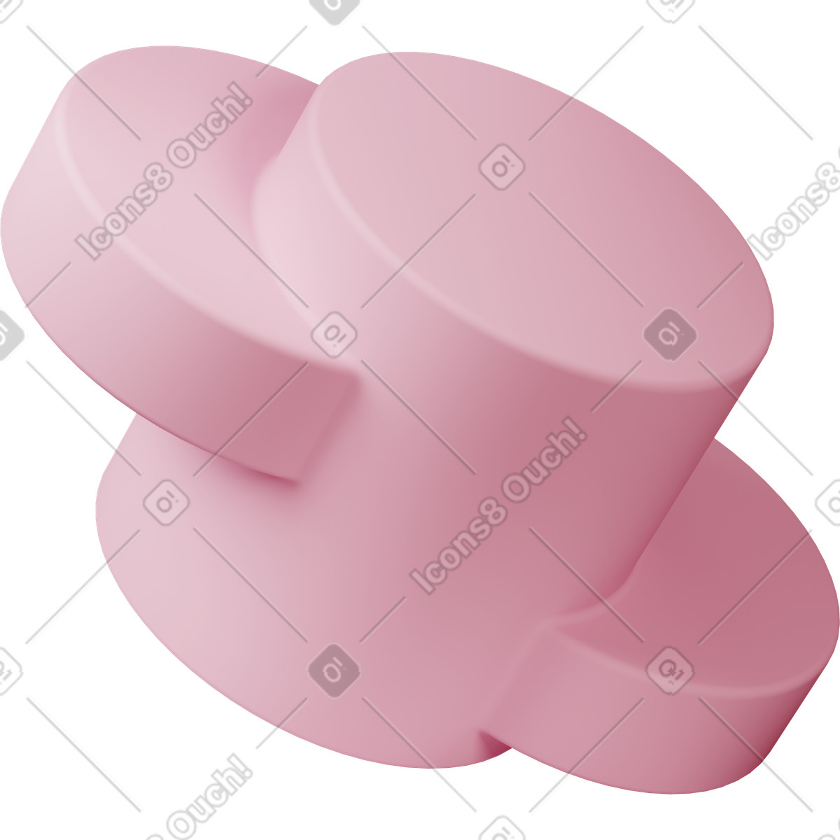 Illustration Cylindrical composition dans le style 3D Casual life à télécharger aux formats PNG, SVG