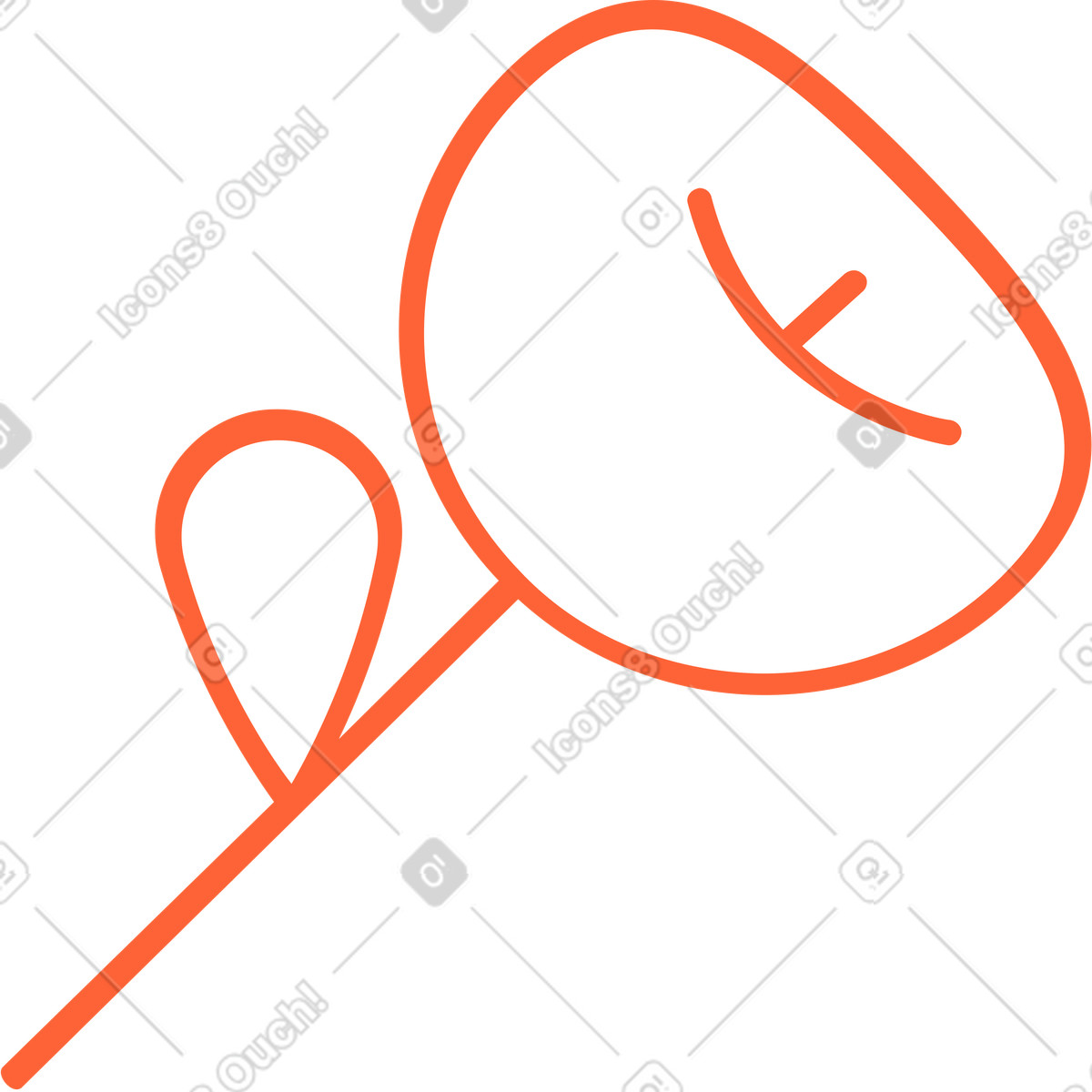 Ilustración Flor en estilo Crayon a descargar en PNG y SVG