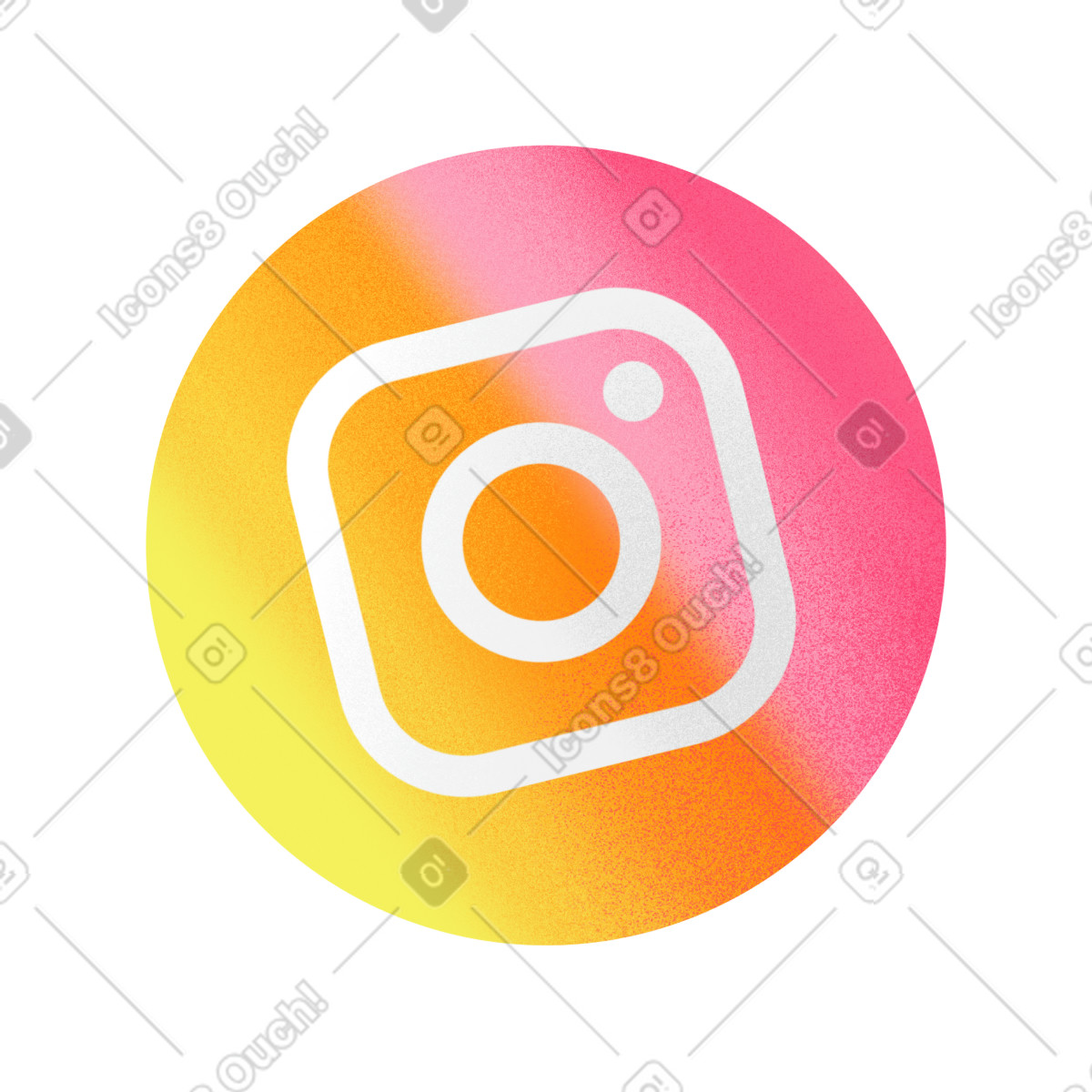 Instagram icon-Illustration im Joy-Stil als Download in PNG, SVG