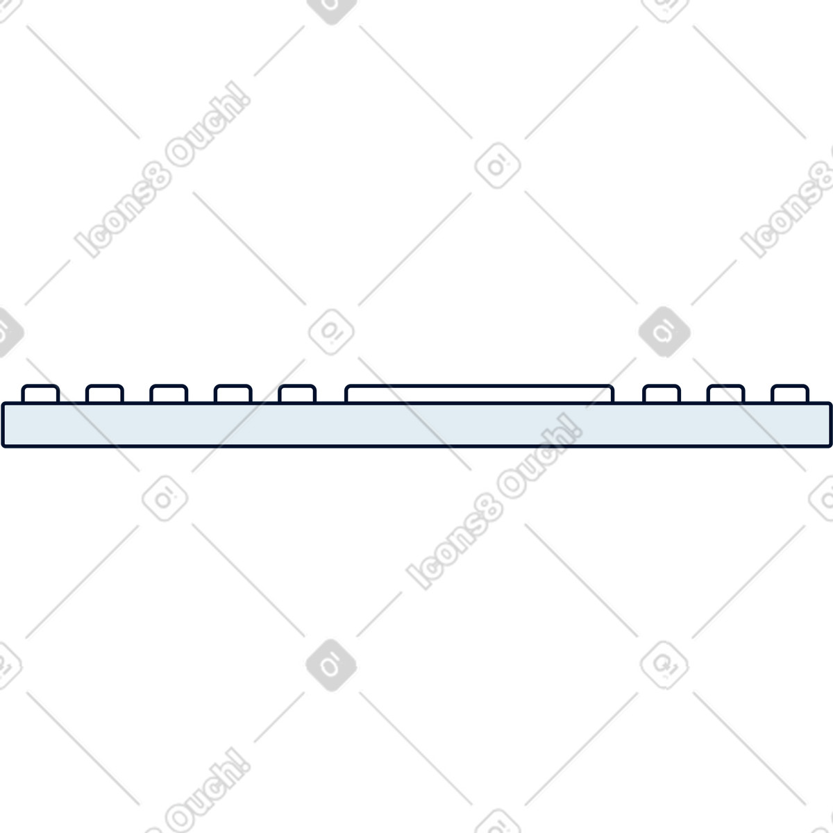 Keyboard illustration in Teal style download in PNG, SVG