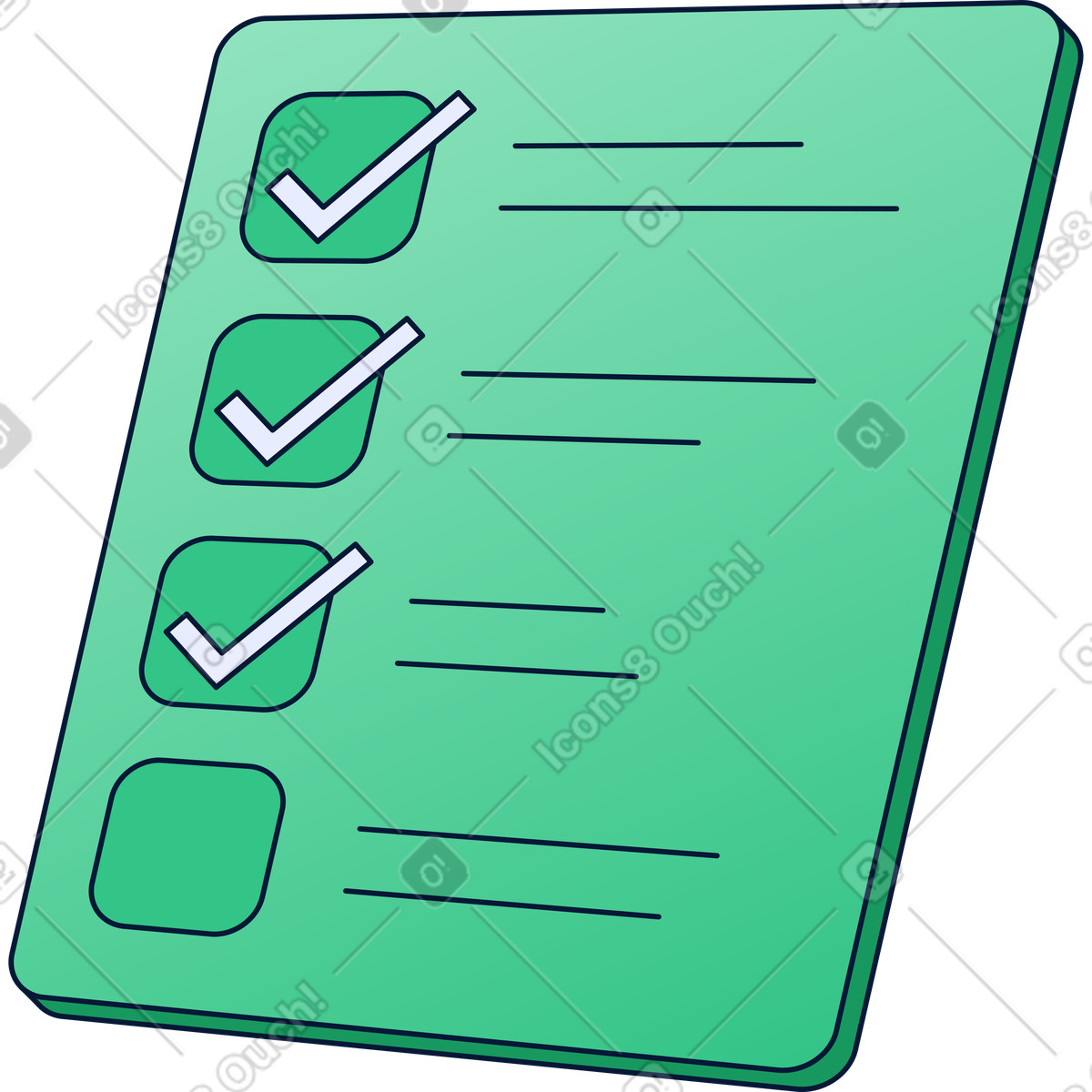 Ilustração de Lista controle em no estilo Neat para baixar em PNG, SVG