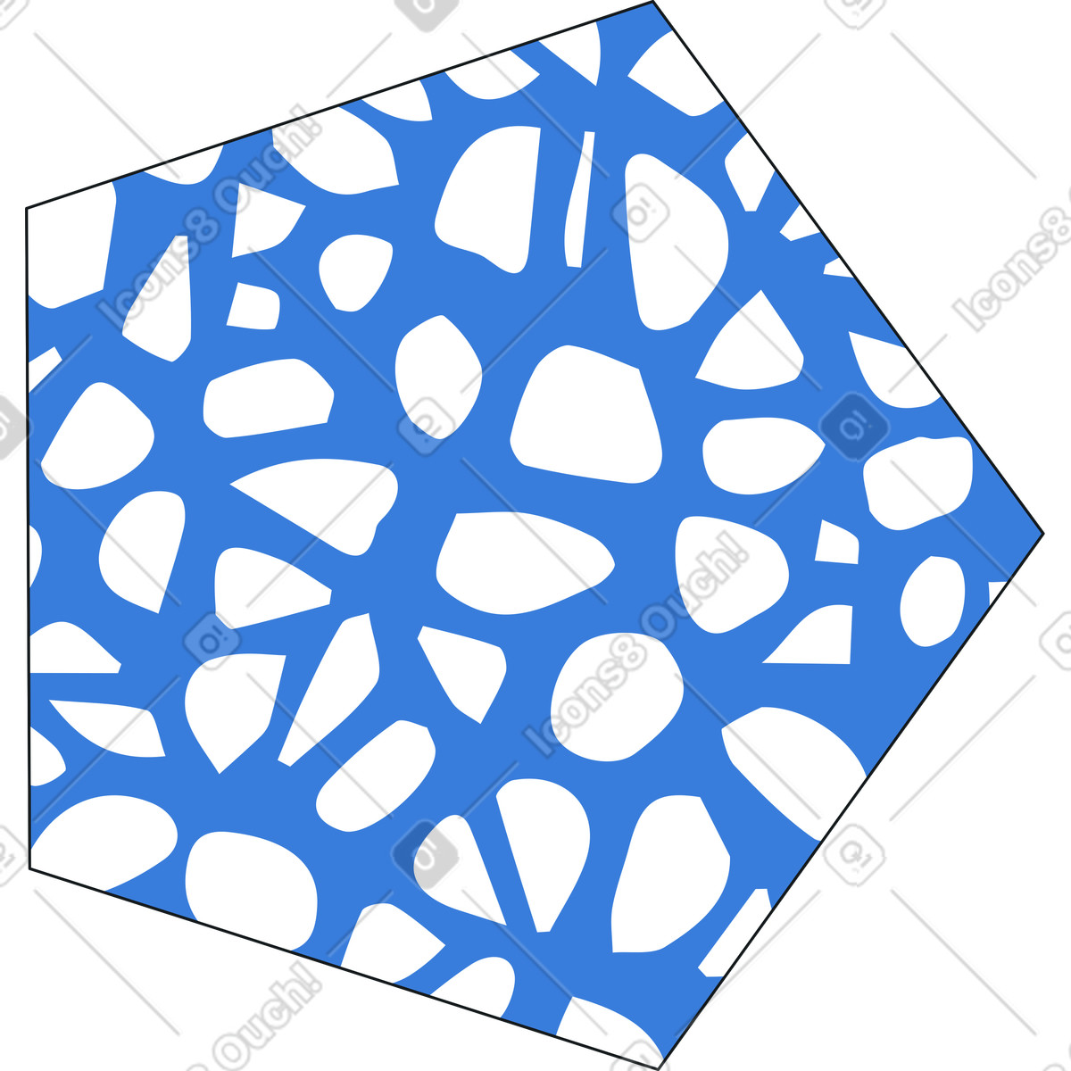 Illustration Hexagone à texture dans le style Midnight télécharger aux formats PNG, SVG