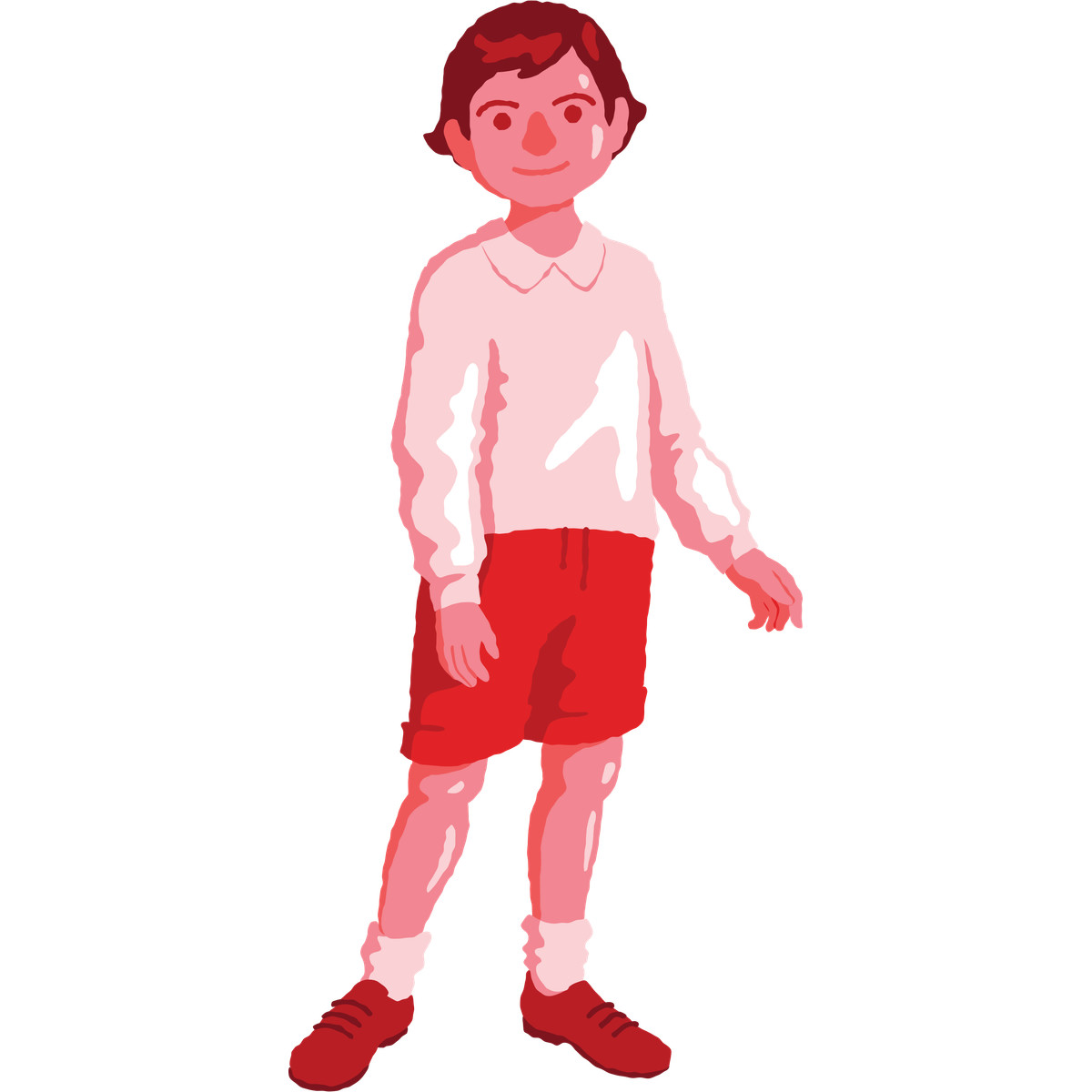 下载 Cherry 风格的 Boy standing 插画，支持 PNG、SVG 格式
