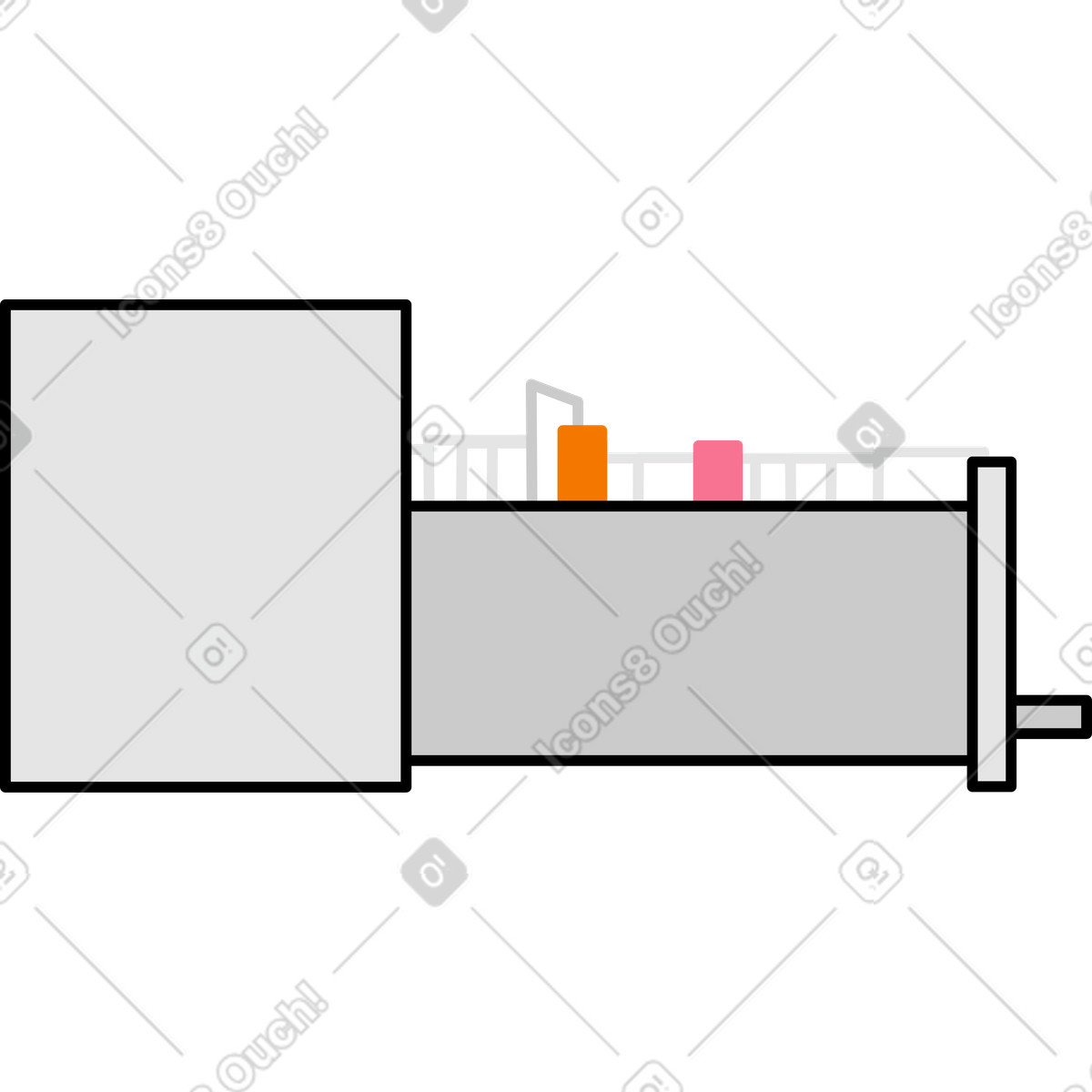Card catalog illustration in Giggle style download in PNG, SVG