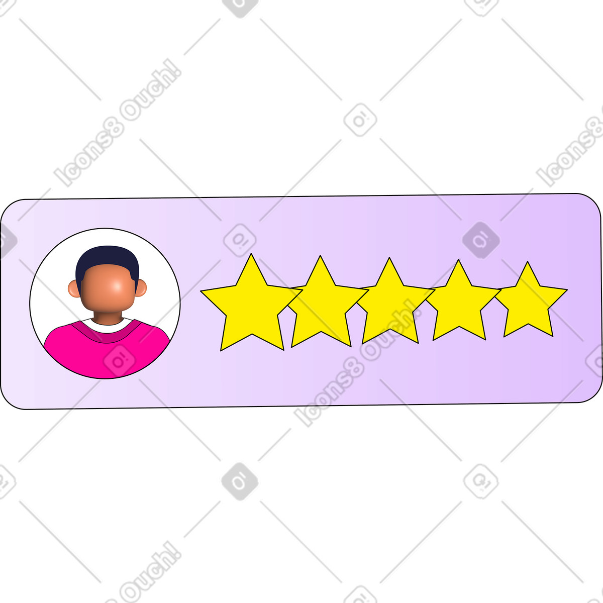 下载 Pop 风格的 用户评分 插画，支持 PNG、SVG 格式