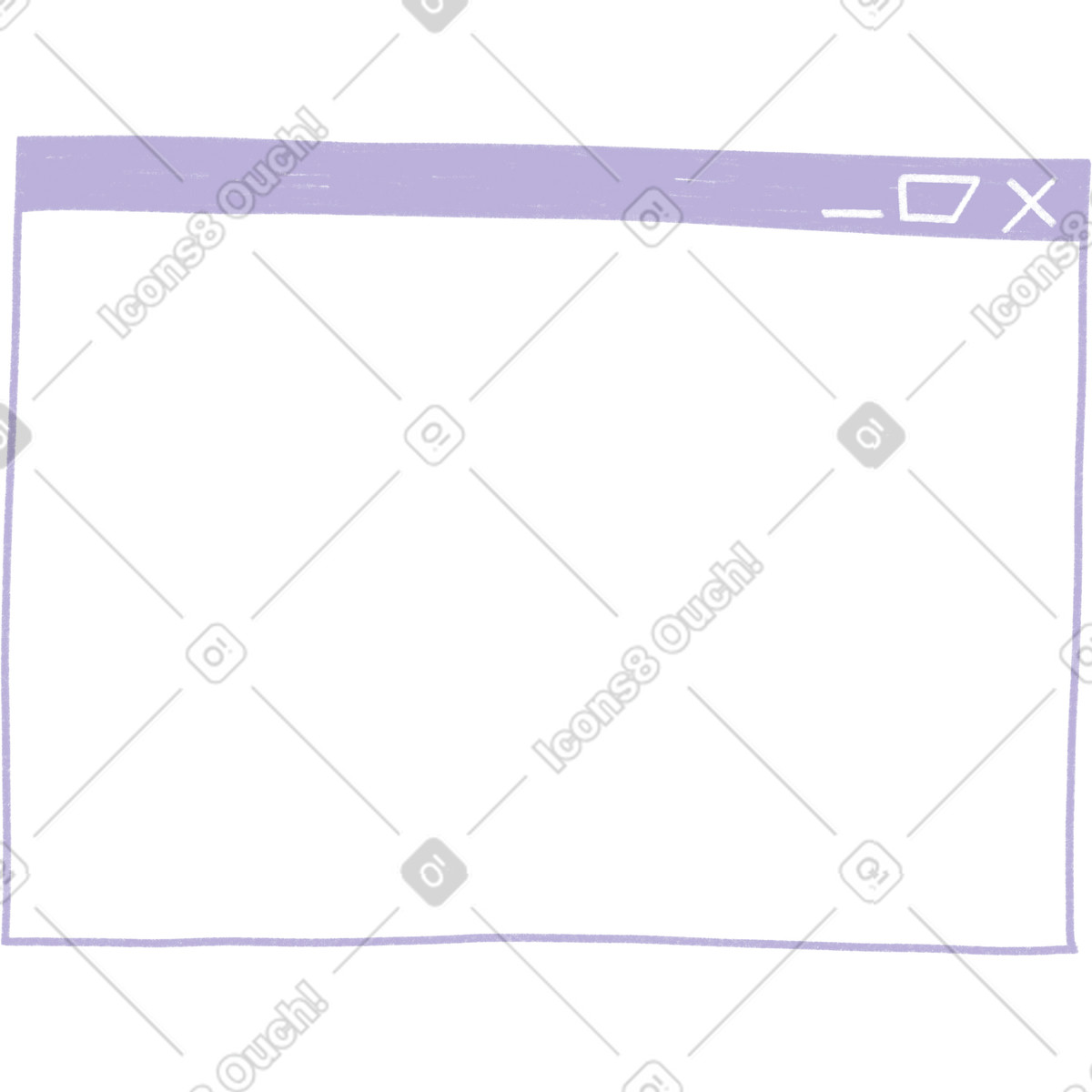 Browser window illustration in Tutti style download in PNG, SVG