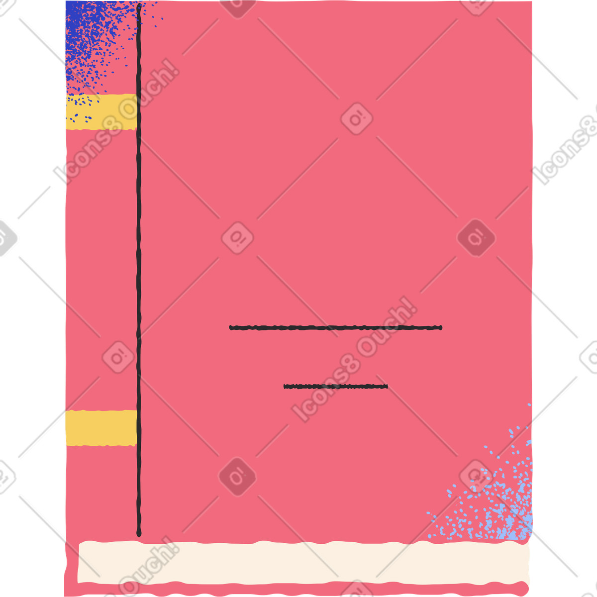 Illustration Livre dans le style Pablo à télécharger aux formats PNG, SVG