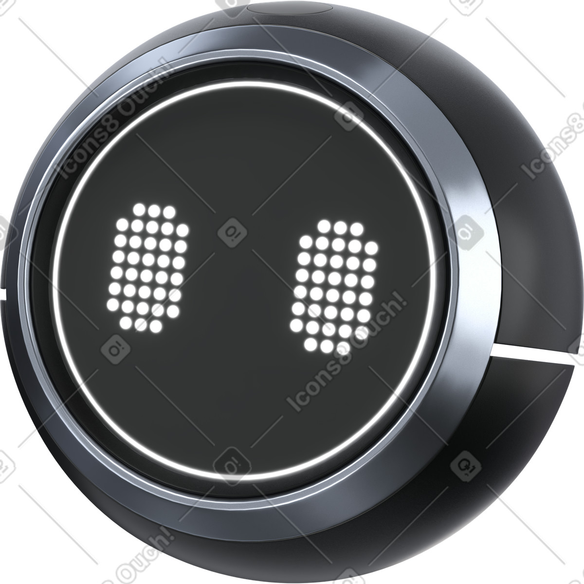 Digital AI assistant, smart chatbot icon illustration in 3D Pro style download in PNG, SVG