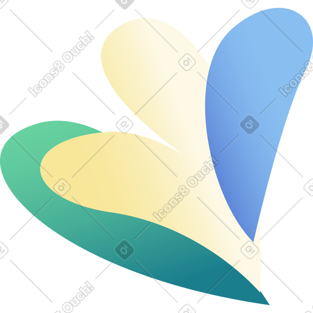 Foglie illustrazione in stile Beam scarica in PNG, SVG