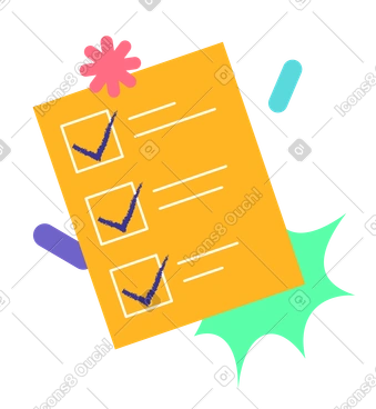 Checklist with completed tasks, Productivity and goal achievement PNG, SVG