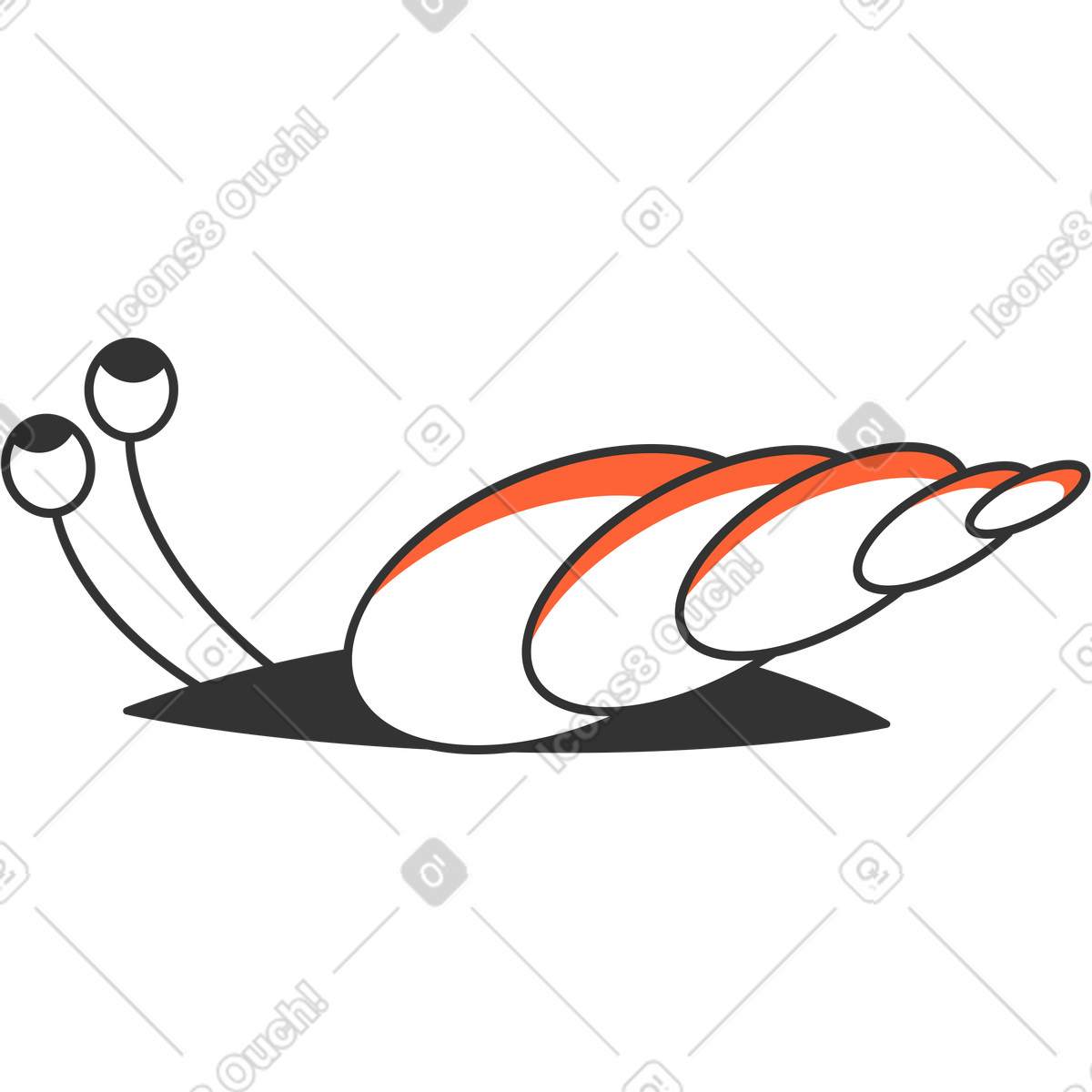 Illustration Escargot dans le style Crayon à télécharger aux formats PNG, SVG