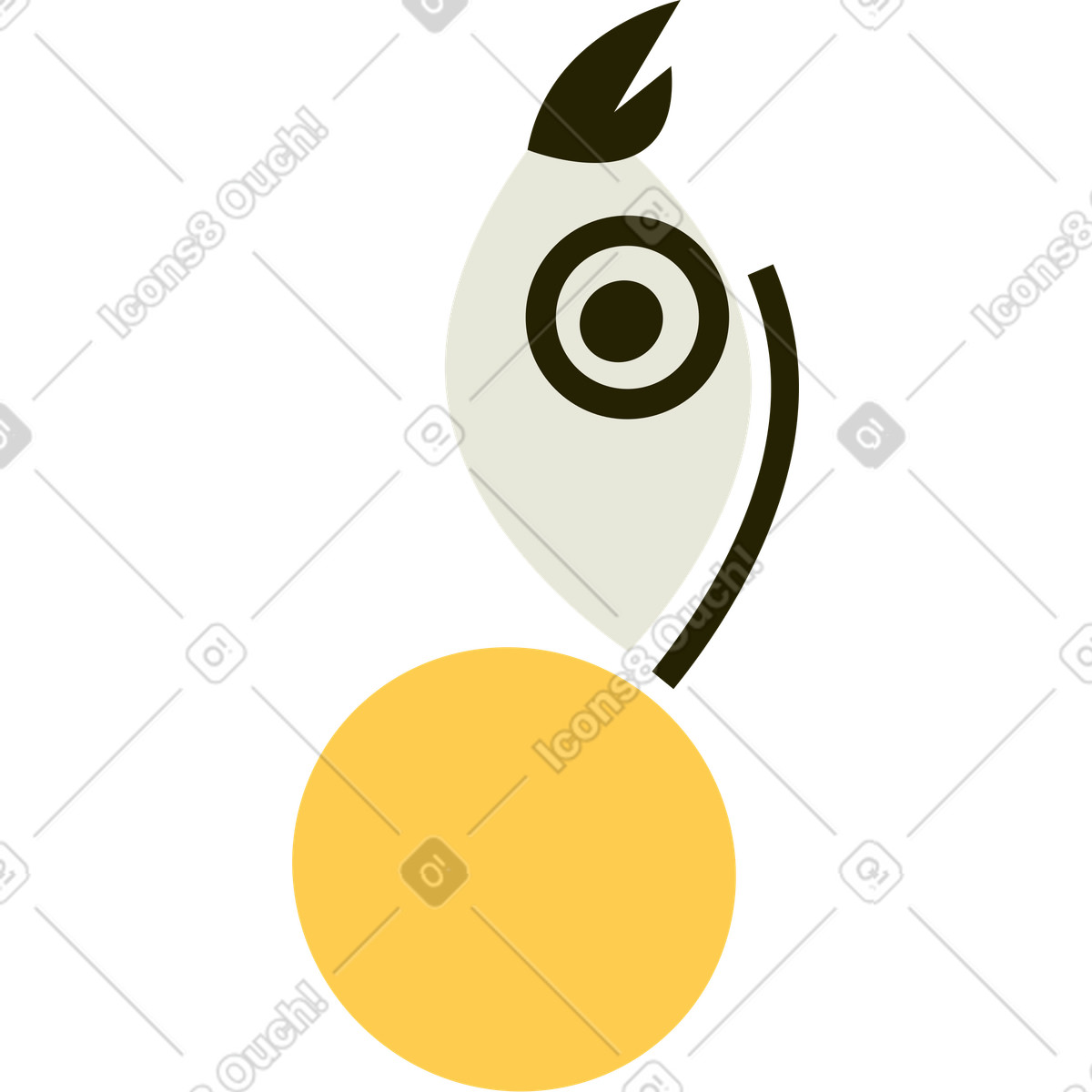 Ilustración Lado del hombre en estilo Spot a descargar en PNG y SVG
