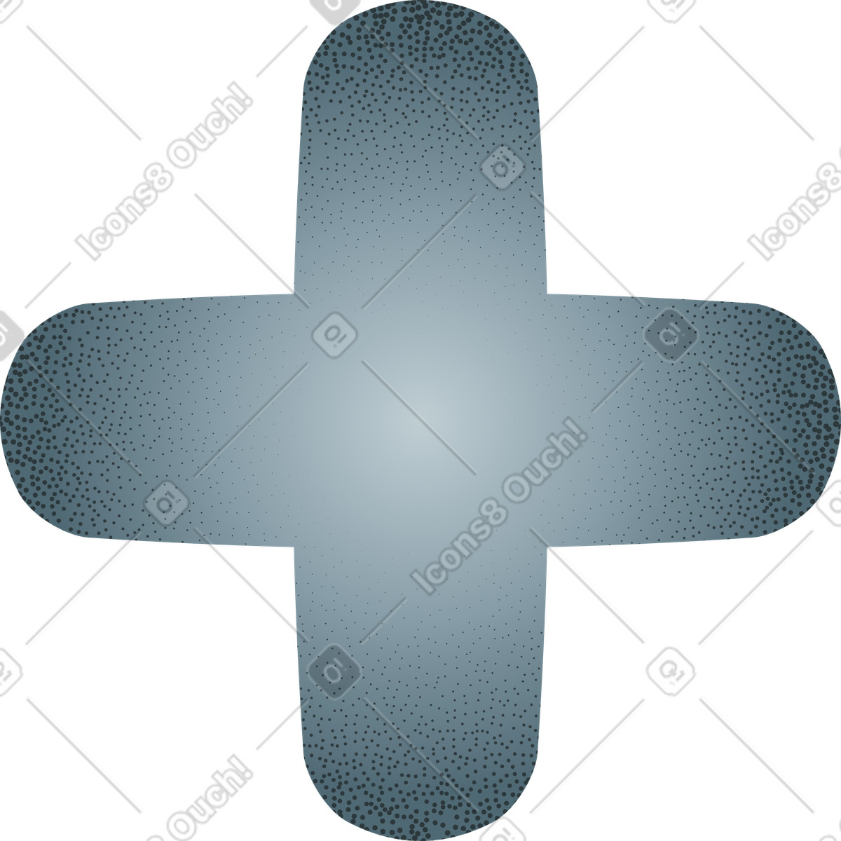 Plus symbol grain texture illustration in style download in PNG, SVG