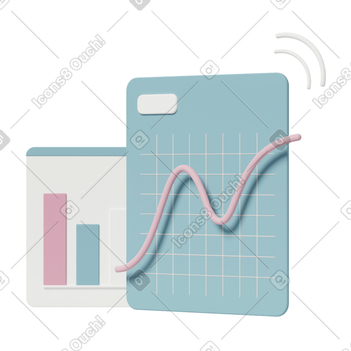 3D Casual life 스타일의 Web elements background 일러스트레이션 PNG, SVG 다운로드