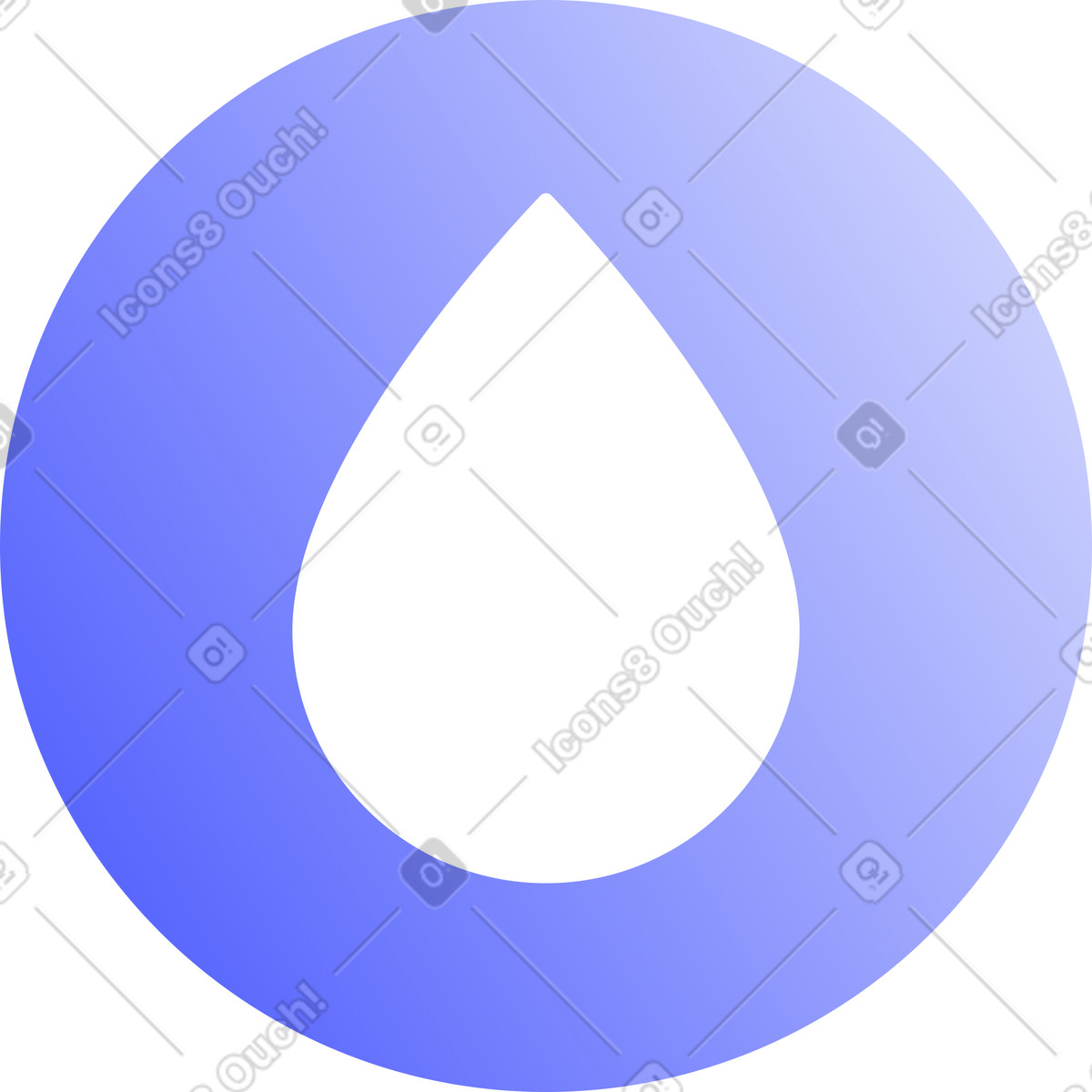 Lucent 스타일의 Water icon 일러스트레이션 PNG, SVG 다운로드