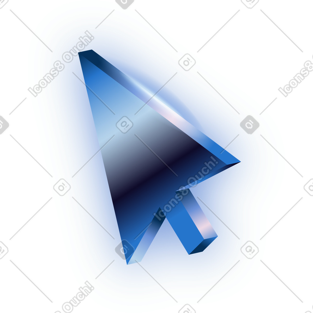 Cursor-symbol-Illustration im Dimension-Stil als Download in PNG, SVG