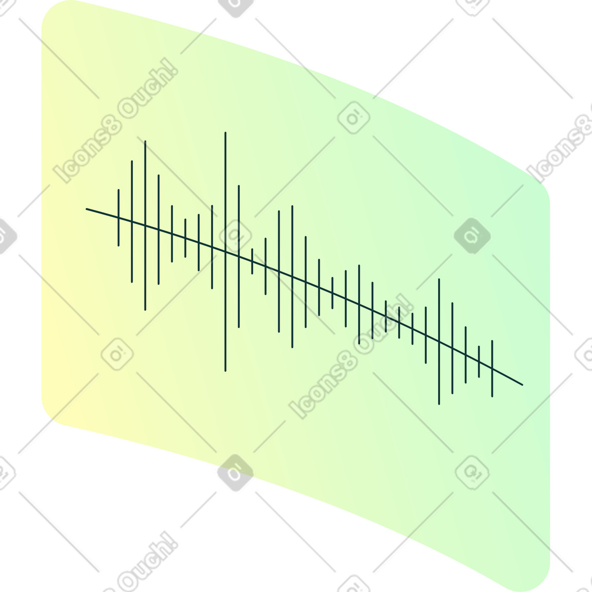 Ilustración Ventana curva con audio en estilo Florid a descargar en PNG y SVG