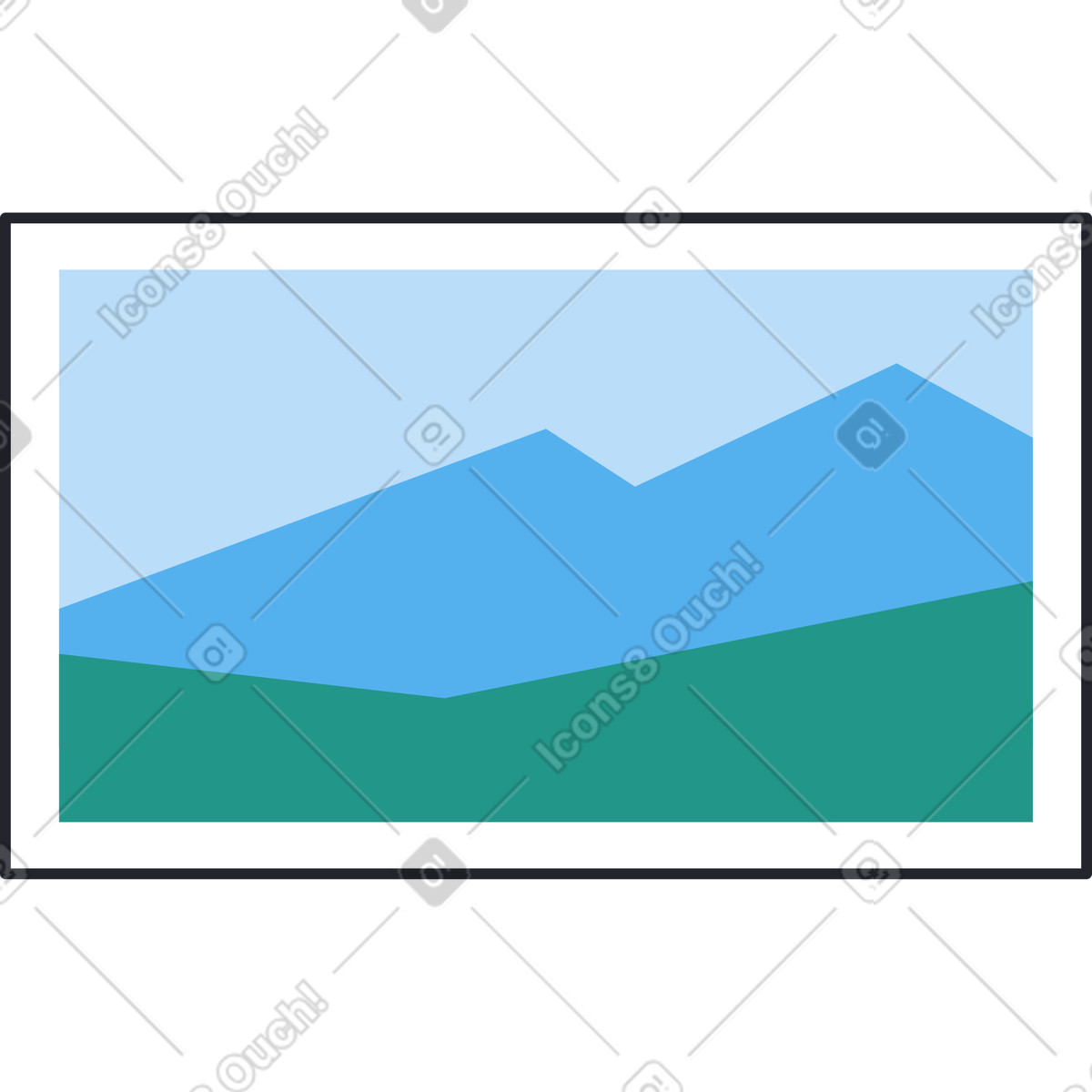 Ilustração de Cenário em no estilo Boba para baixar em PNG, SVG