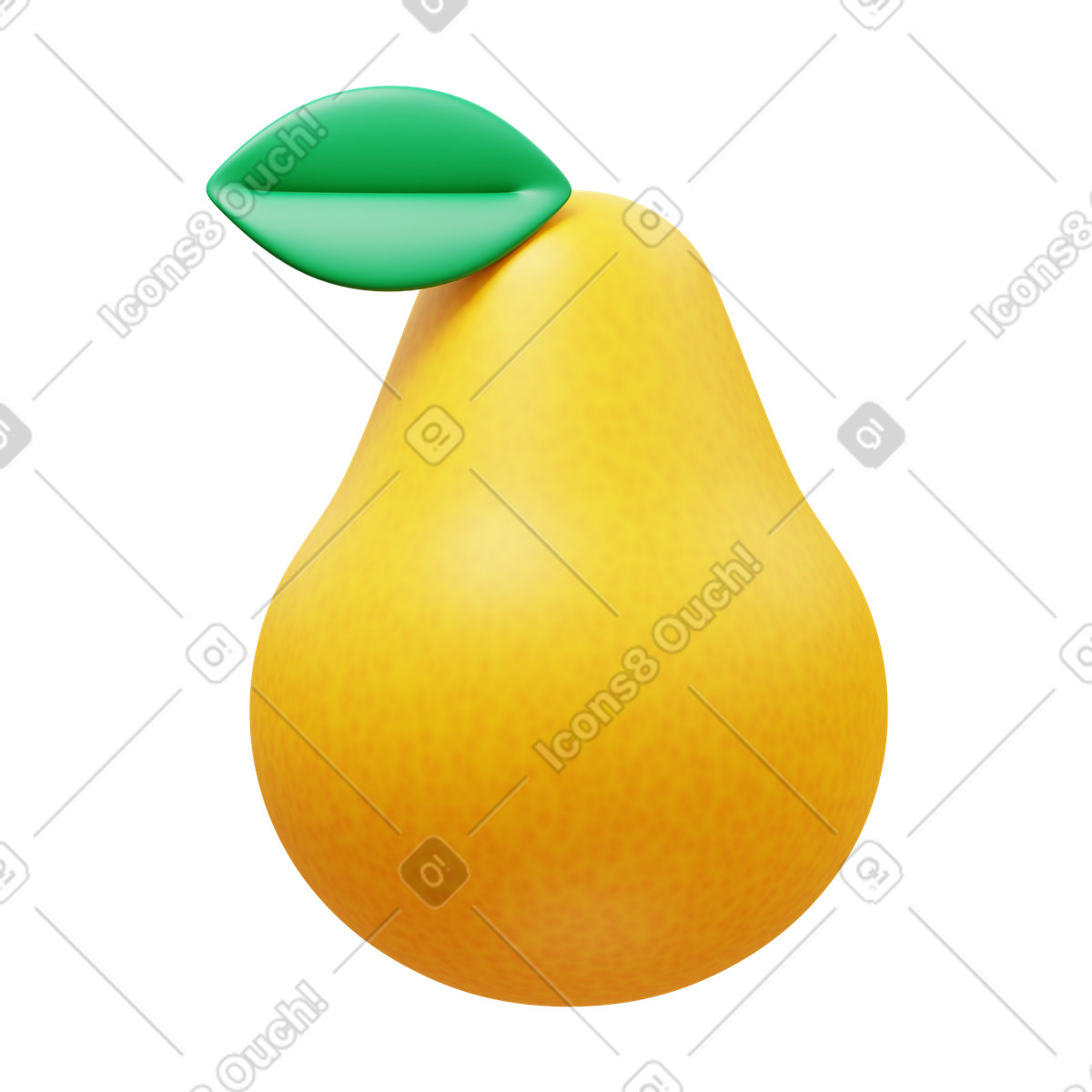 Ilustração de Pear em no estilo 3D Fluency para baixar em PNG, SVG