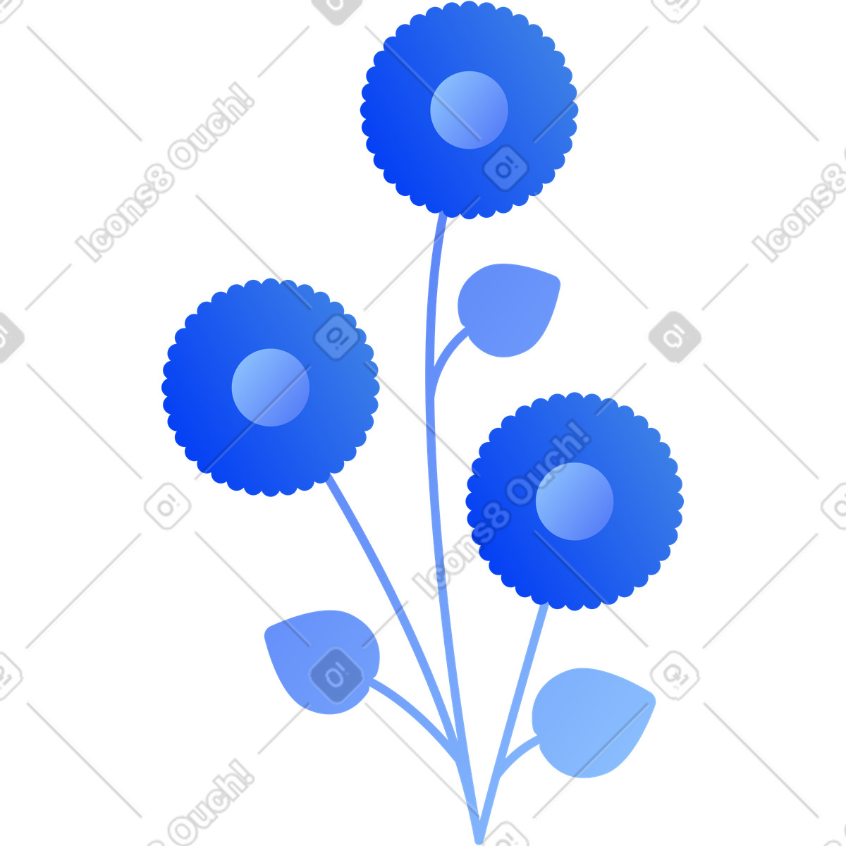 Ilustração de Flores em no estilo Buddy para baixar em PNG, SVG