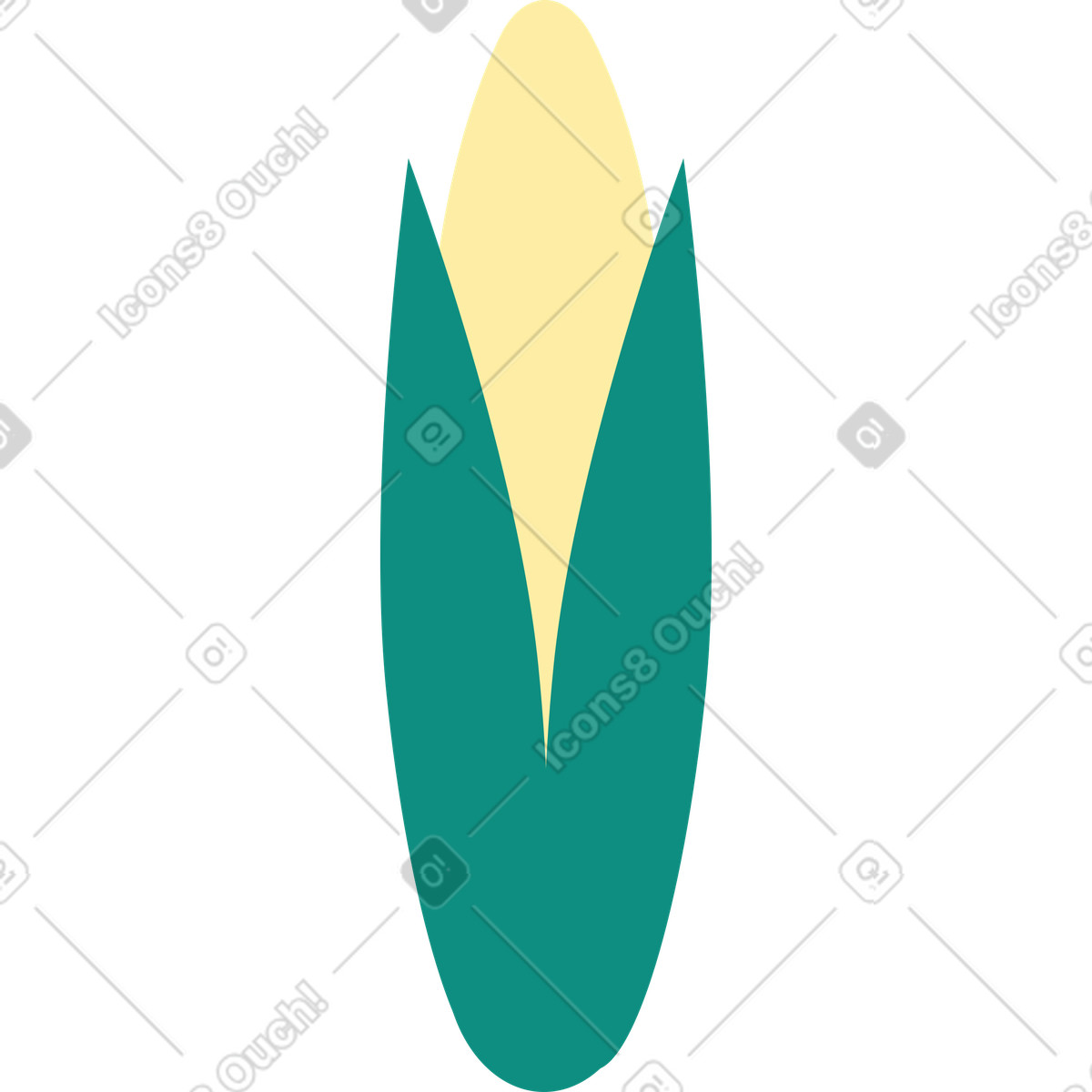 Polar 스타일의 옥수수 일러스트레이션 PNG, SVG 다운로드
