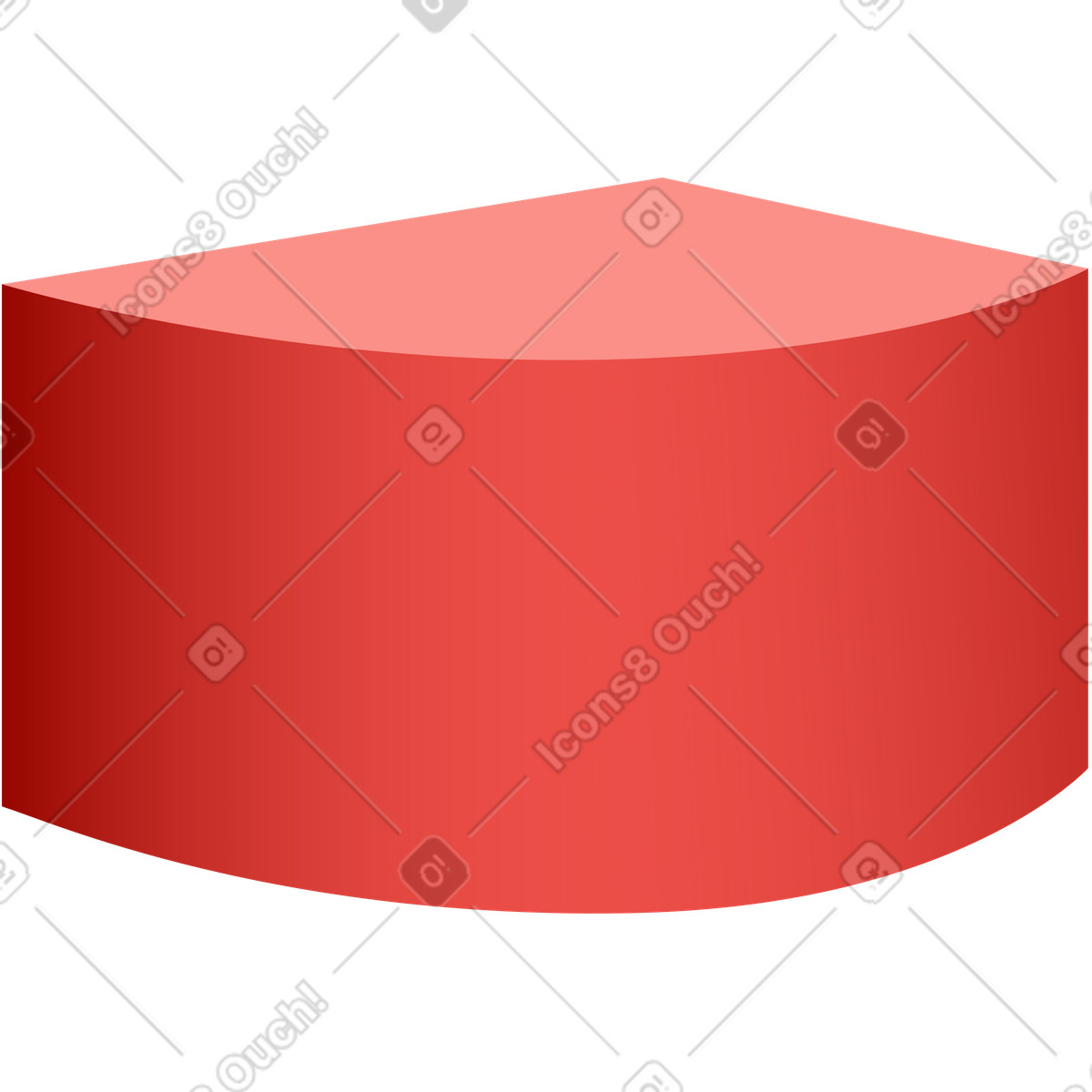 Red figure illustration in Levels style download in PNG, SVG