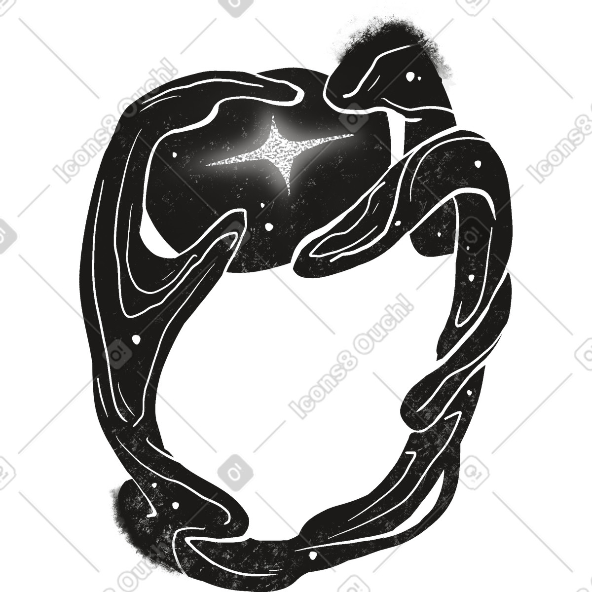 Enchanted ring illustrazione in stile Mystery scarica in PNG, SVG