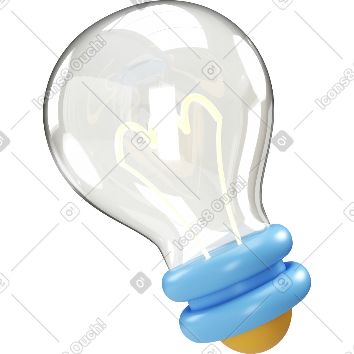 Bulb illustration in PNG, SVG