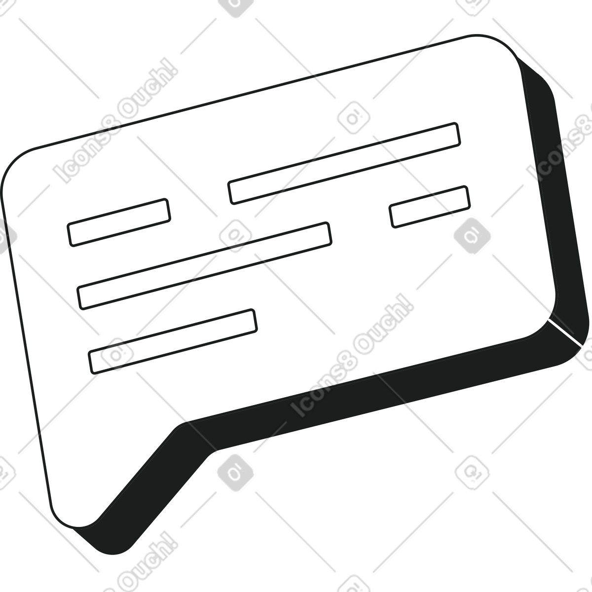 Ilustração de Bolha em no estilo Strict para baixar em PNG, SVG