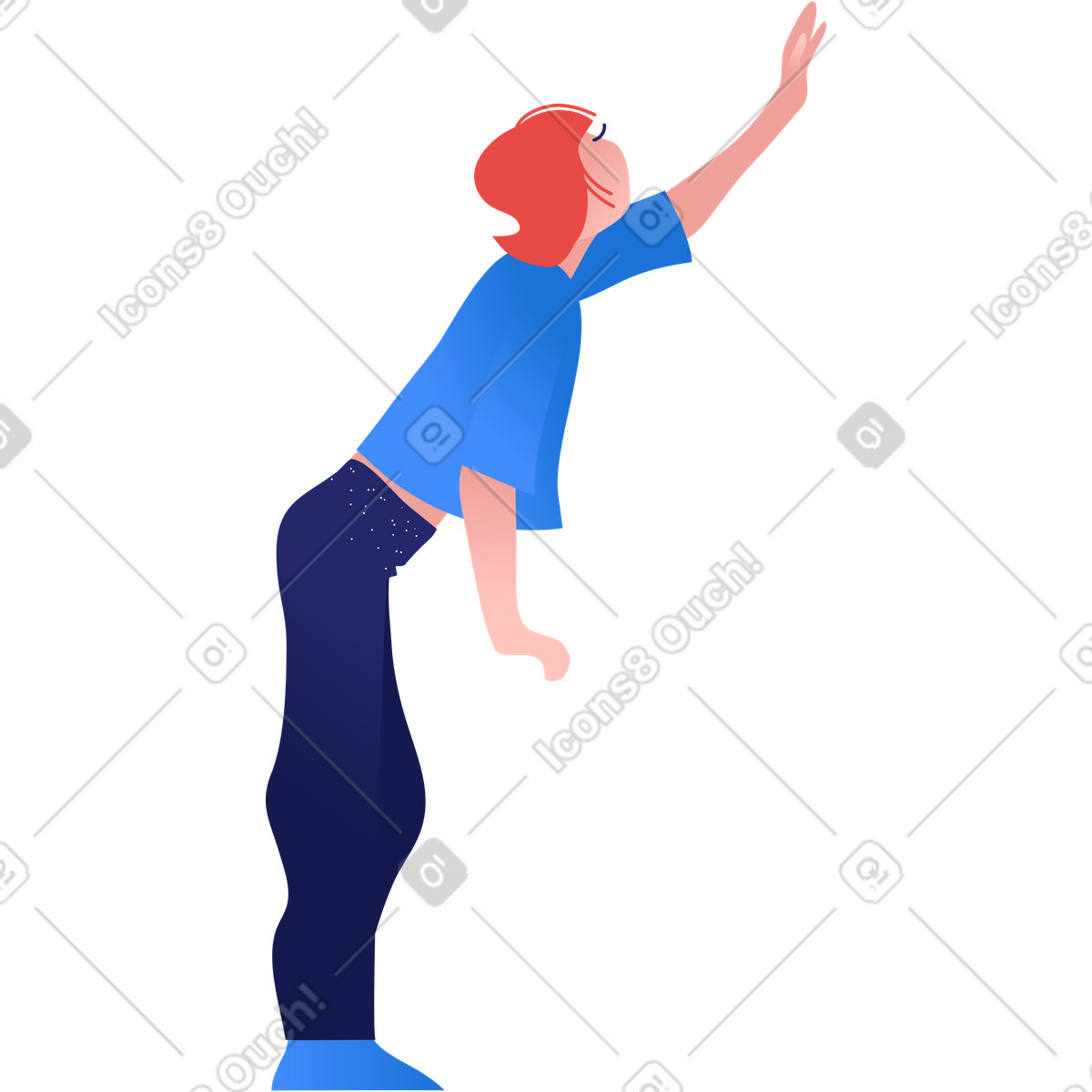 Ilustração de Mulher em no estilo Clip para baixar em PNG, SVG