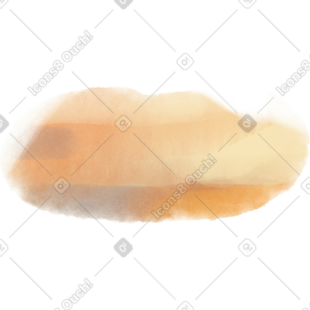 Macchia acquerello arancione illustrazione in stile Seasons scarica in PNG, SVG