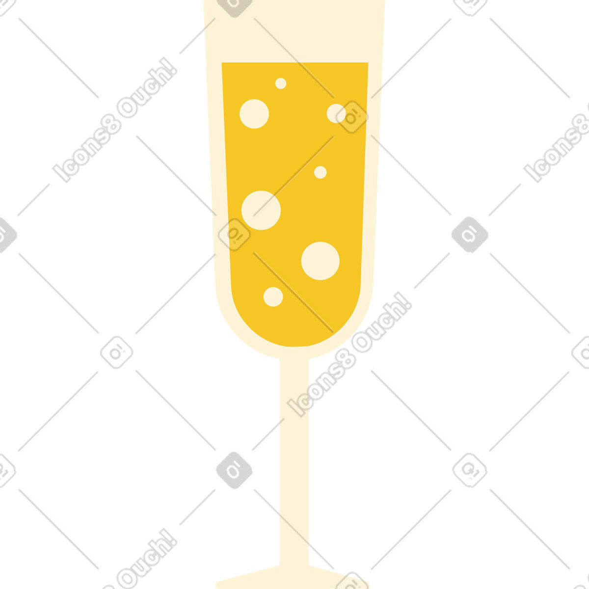 Ilustração de Taça champanhe em no estilo Catchy para baixar em PNG, SVG