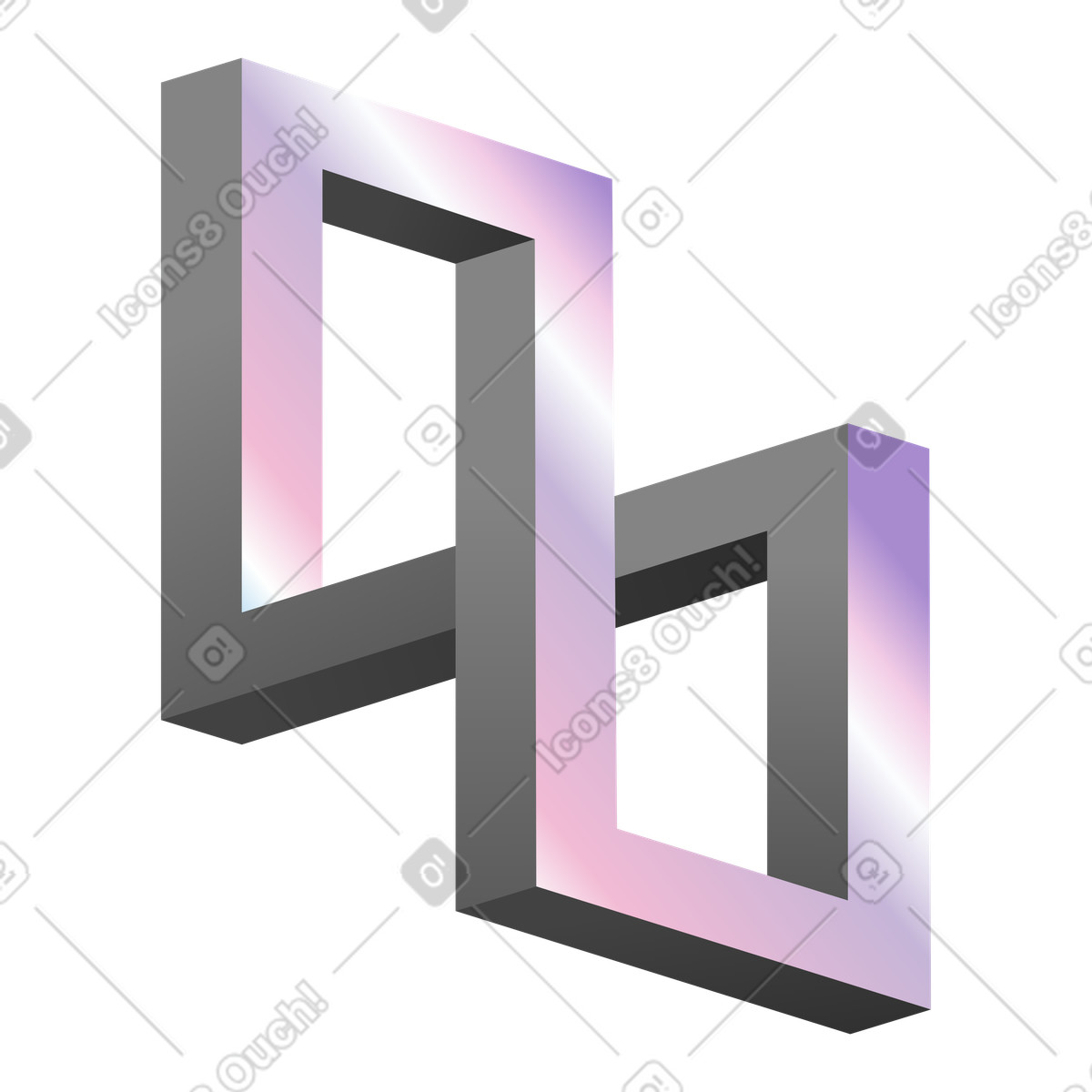 Infinity loop structure, Creativity and inspiration illustration in PNG, SVG