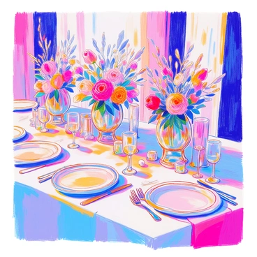 Illustrated indian wedding